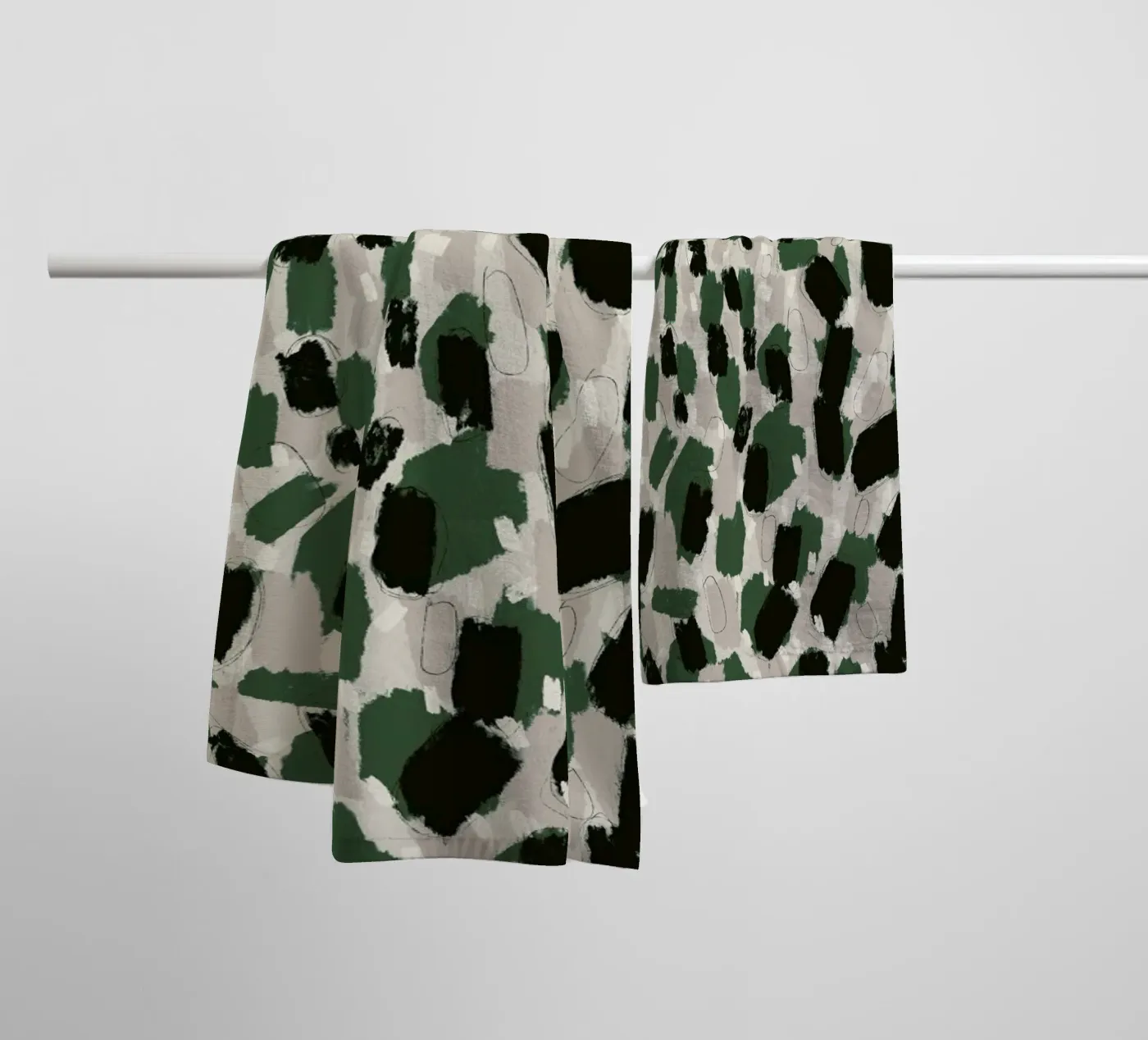Green Pattern towel by treechild