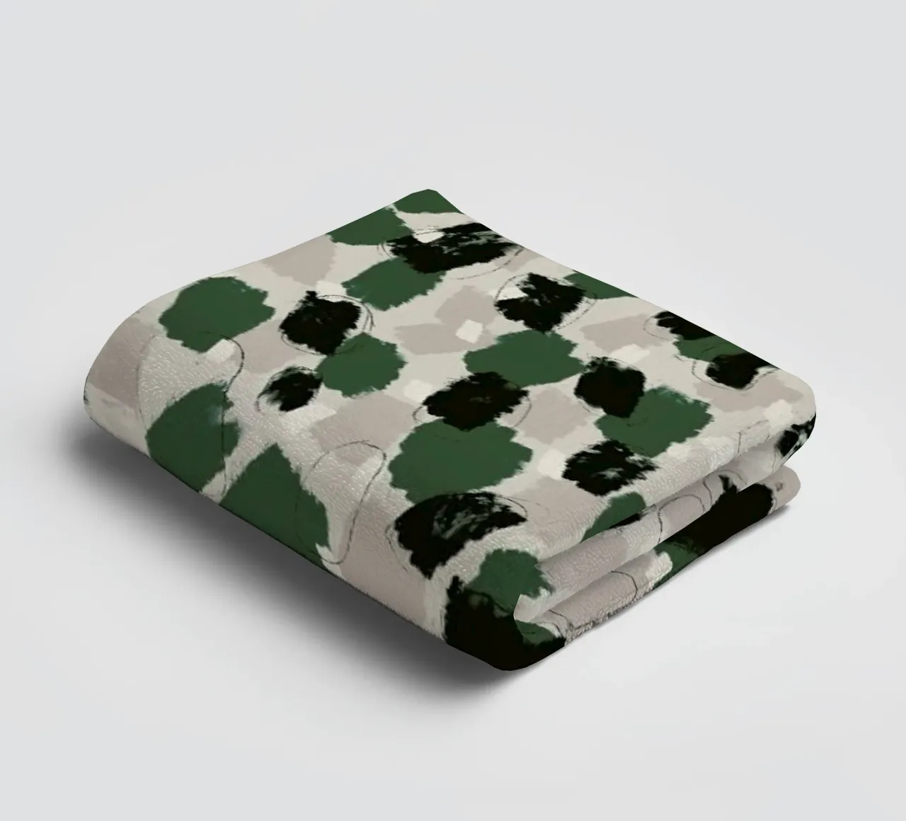 Green Pattern badhanddoek van treechild