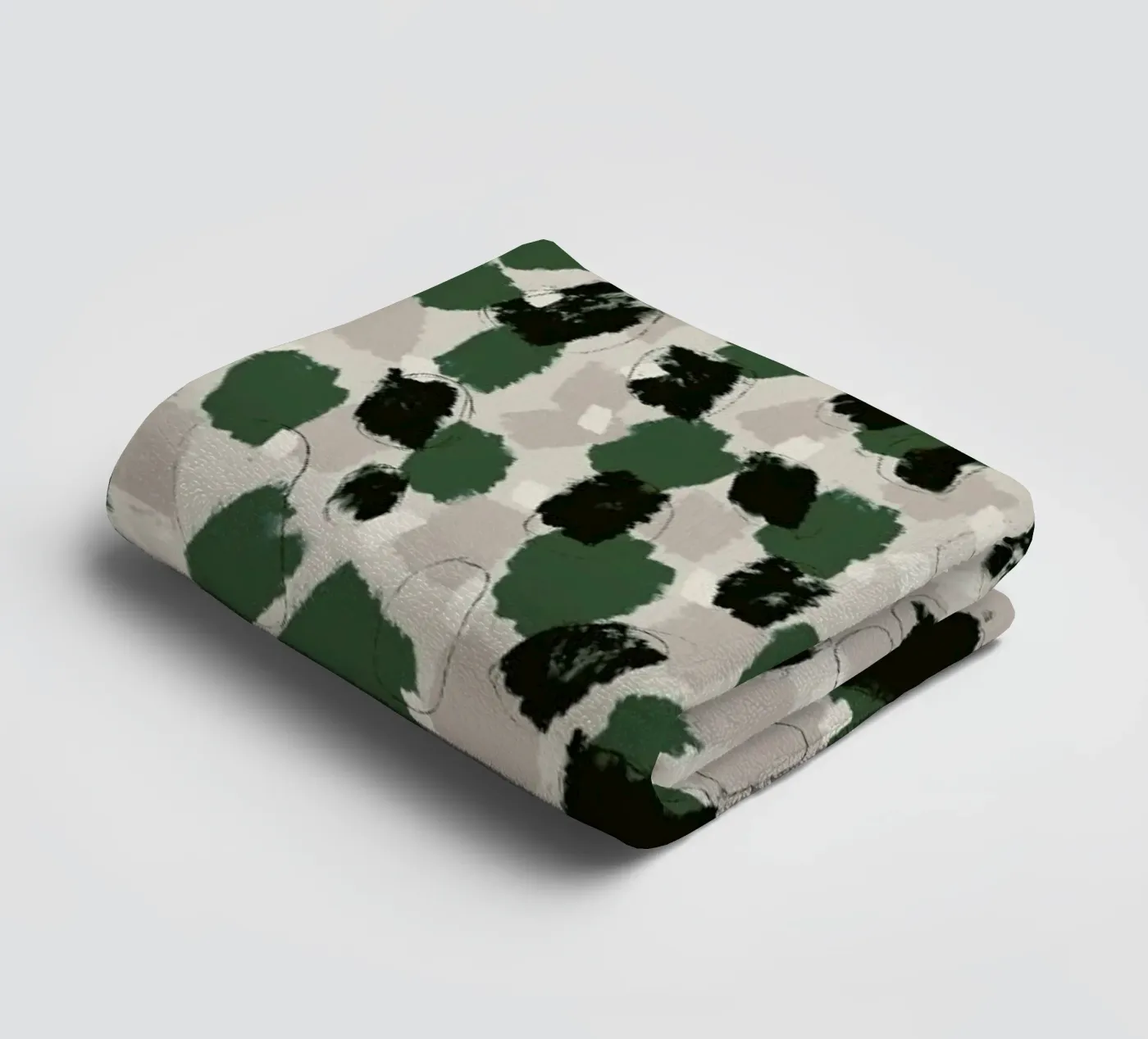 Green Pattern towel by treechild