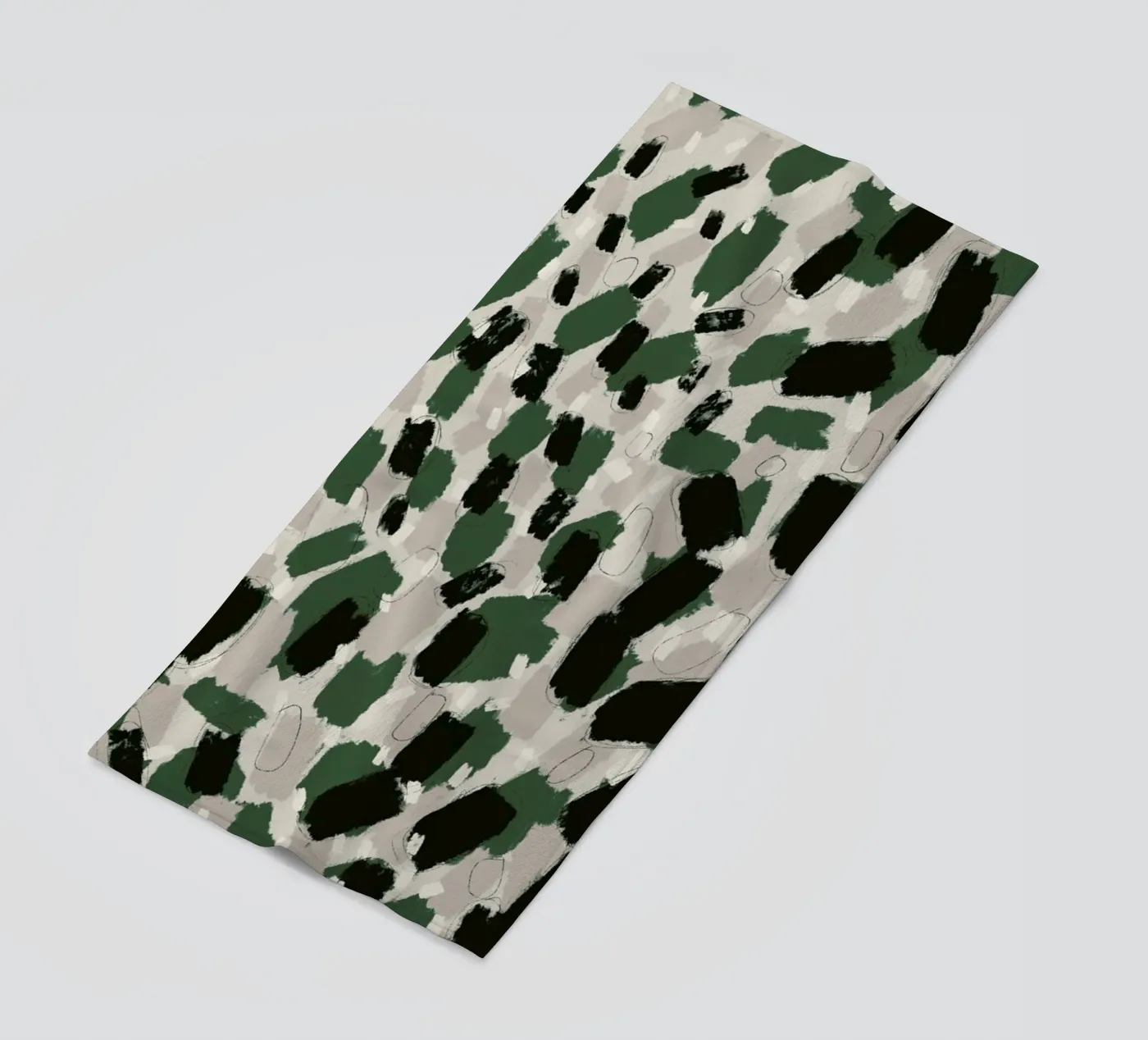 Green Pattern Strandtuch von treechild