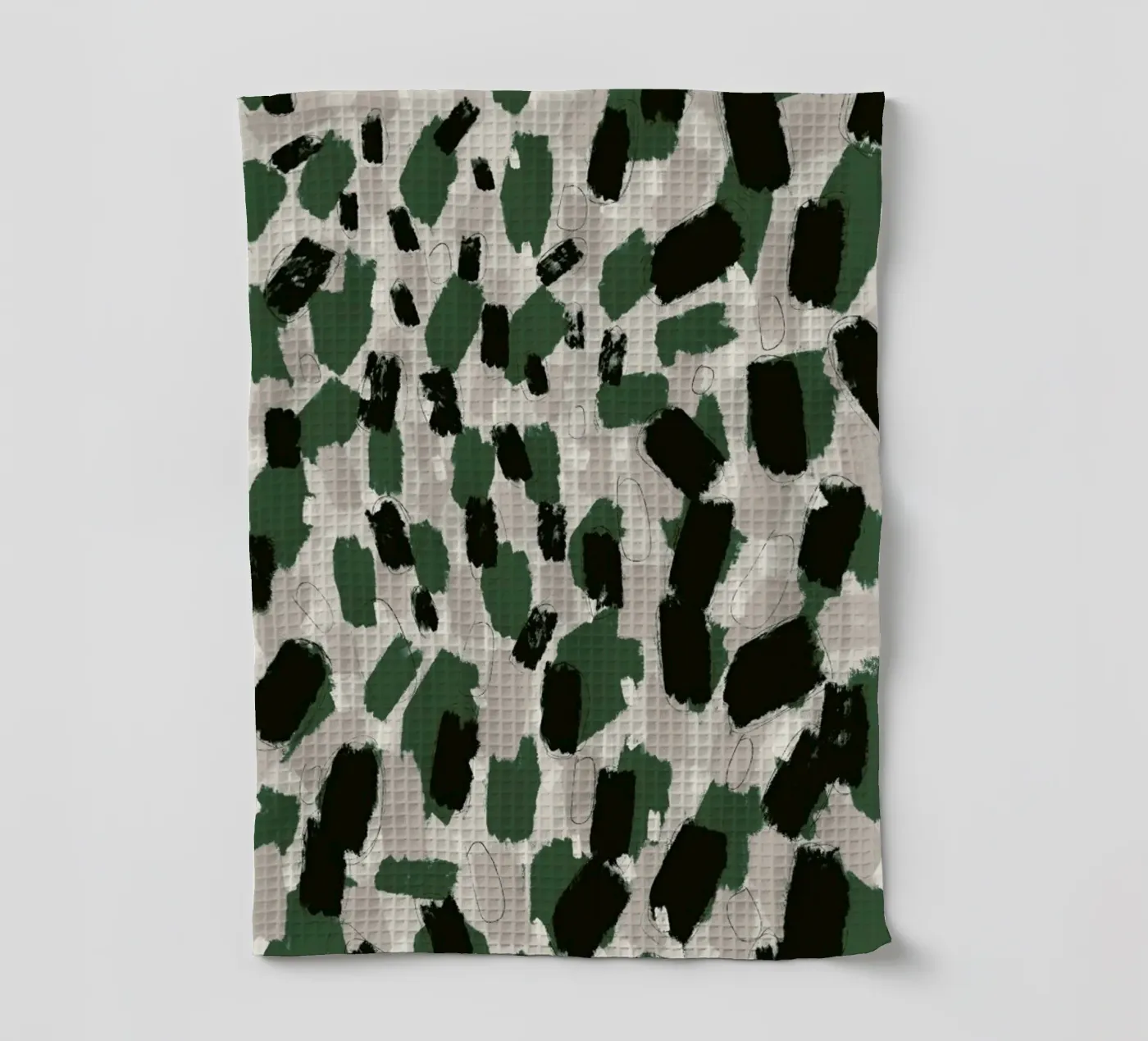 Green Pattern Geschirrtuch von treechild