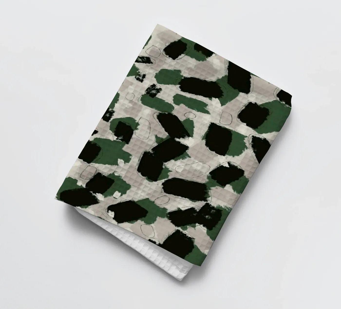 Green Pattern Geschirrtuch von treechild