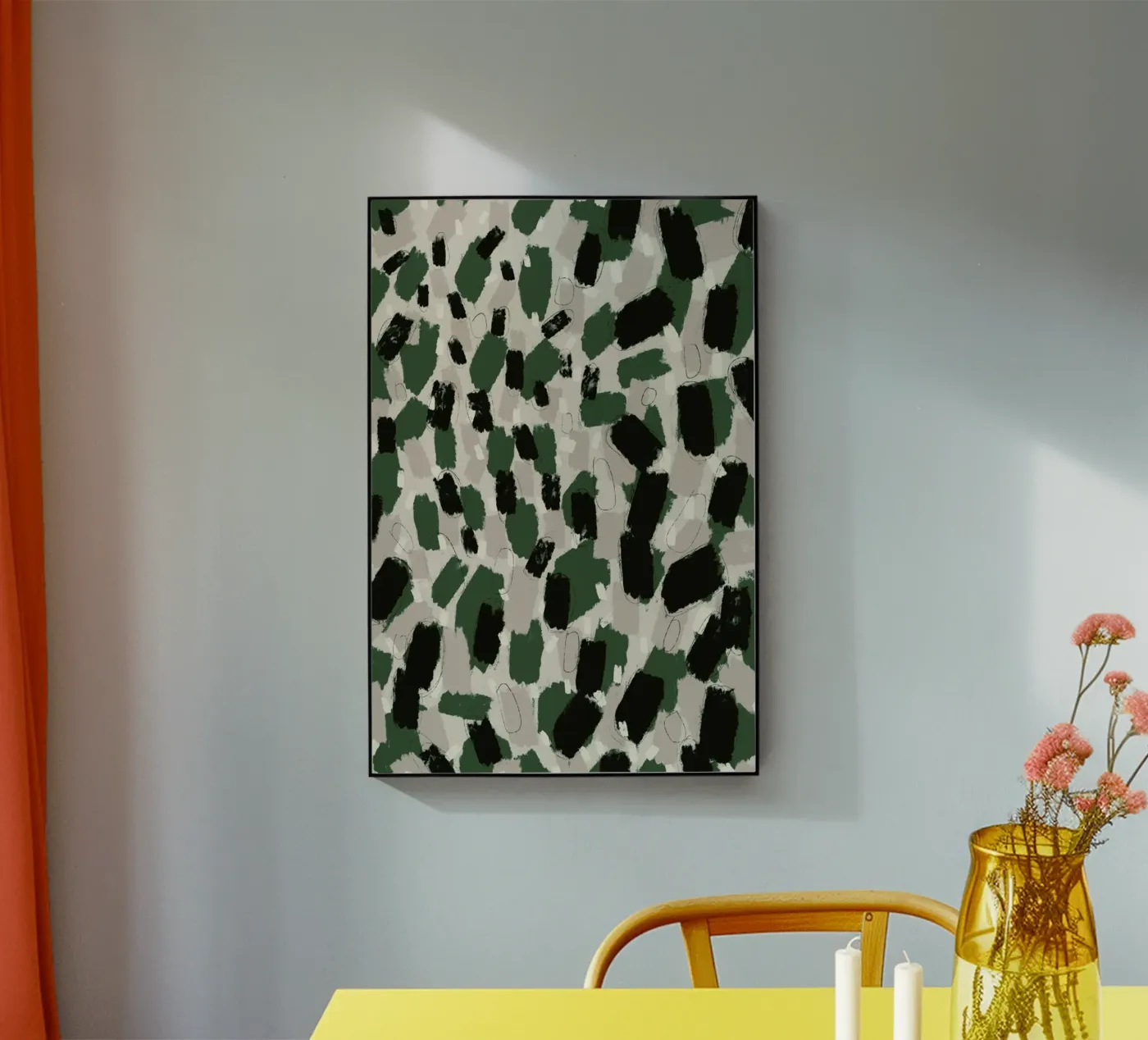 Green Pattern acryl van treechild