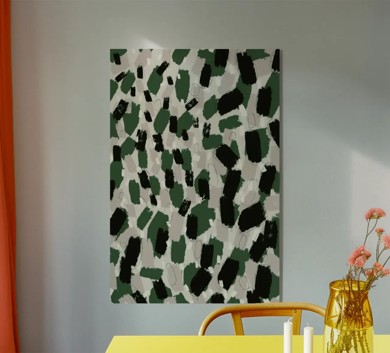 Green Pattern plexiglas de treechild