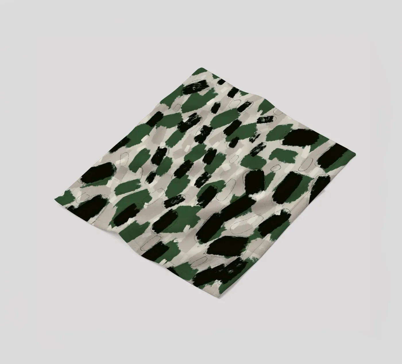 Green Pattern Fleecedecke von treechild
