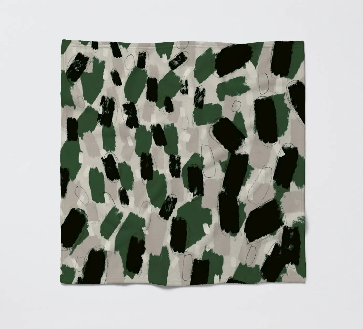 Green Pattern Fleecedecke von treechild