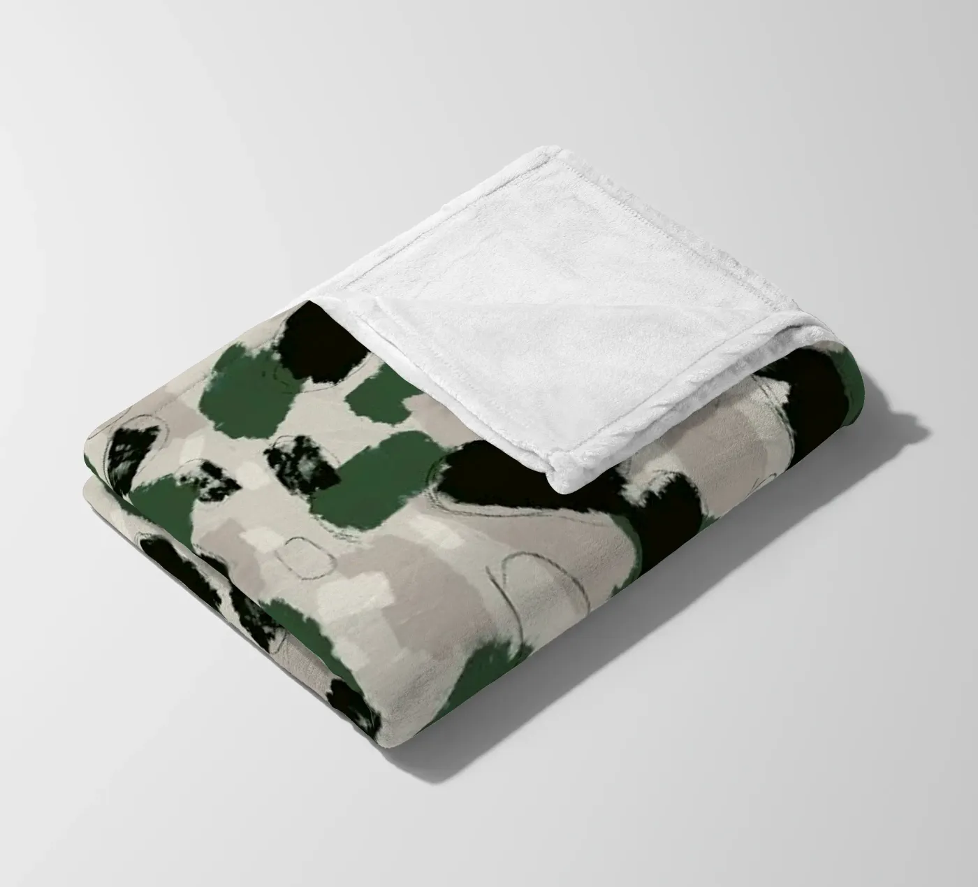 Green Pattern coperta in pile da treechild