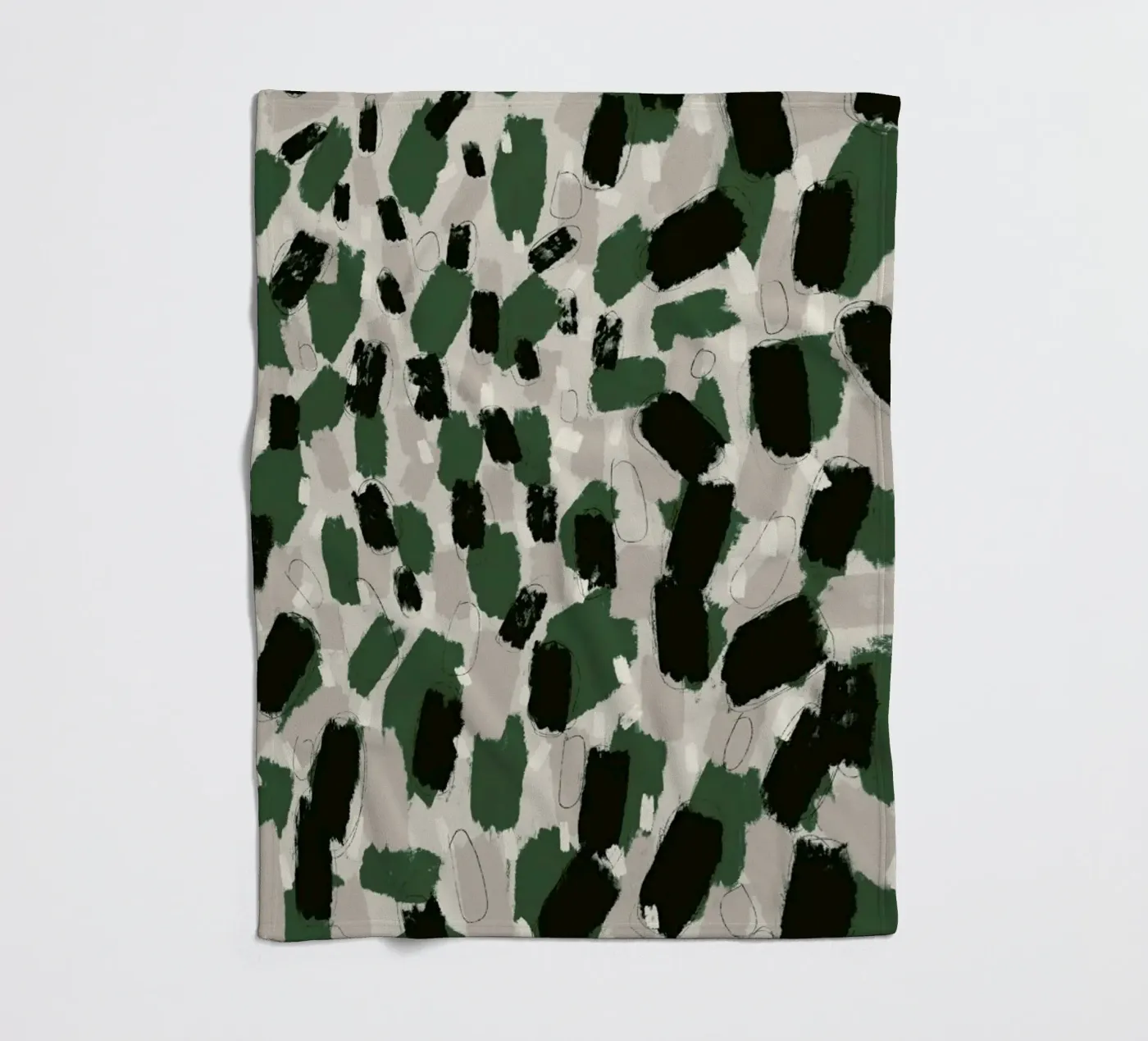 Green Pattern coperta in pile da treechild