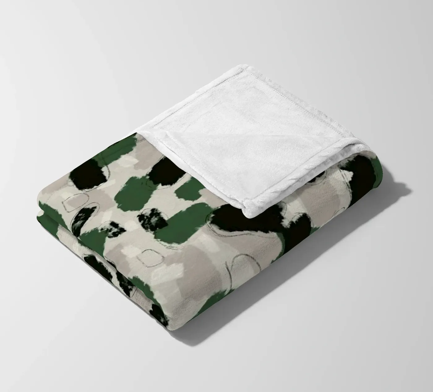 Green Pattern coperta in pile da treechild