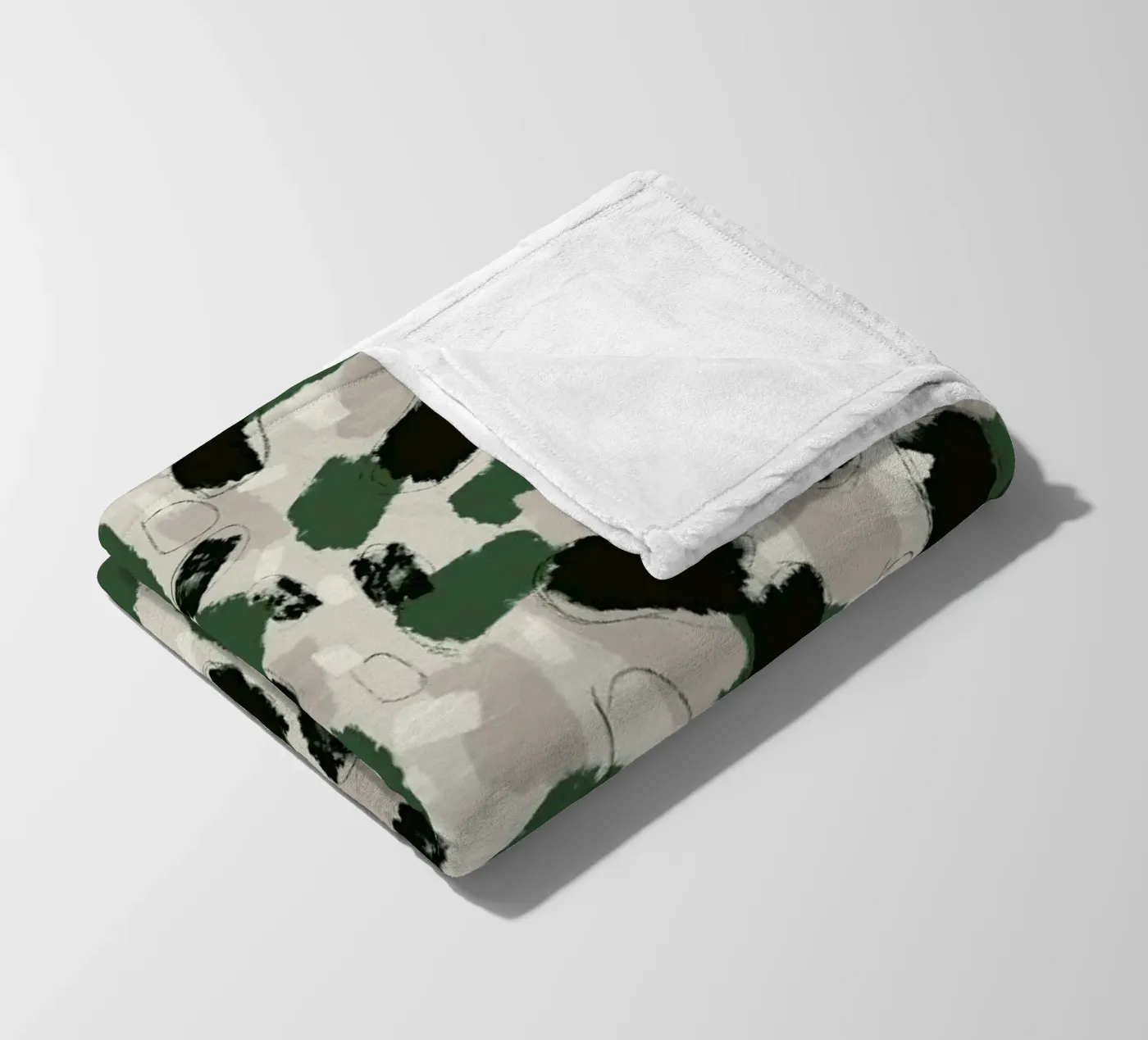 Green Pattern coperta in pile da treechild