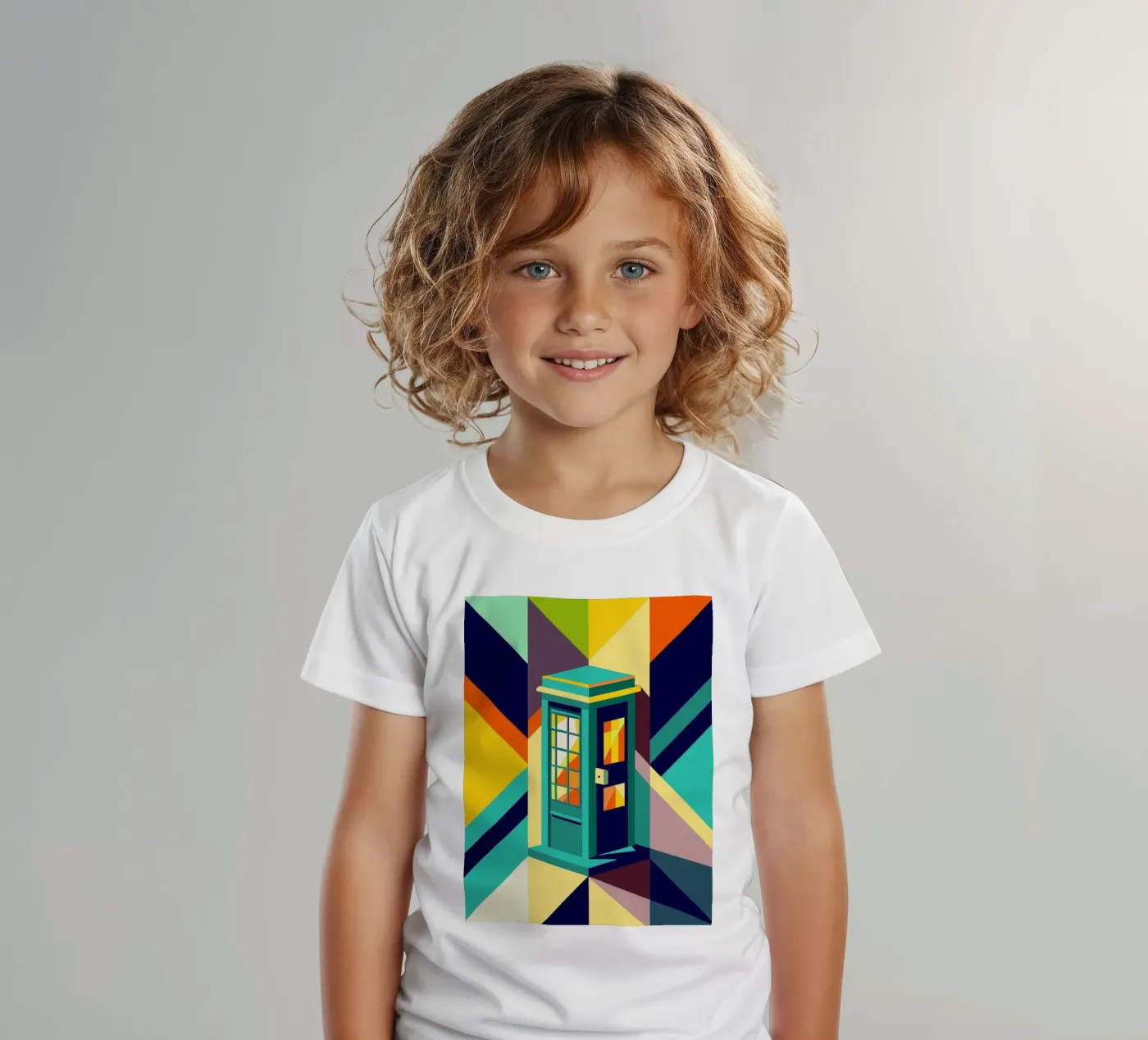 phone booth vector t-shirt bambini da zaidza