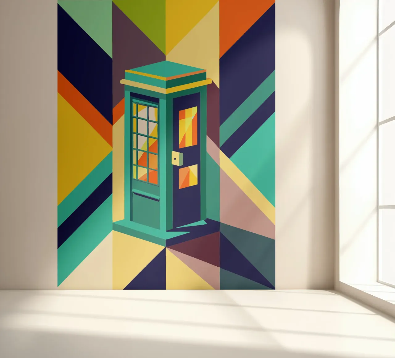 telefooncel vector fotobehang van zaidza