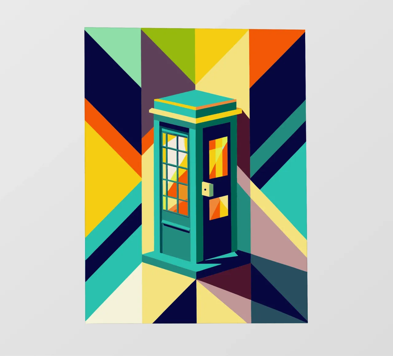 telefooncel vector fotobehang van zaidza