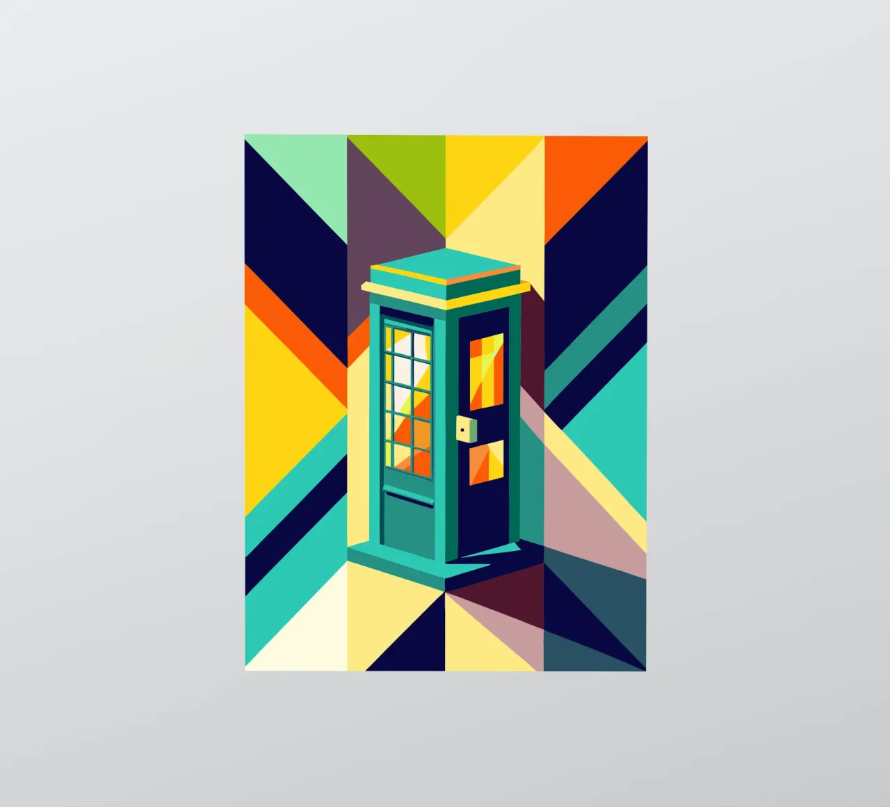 phone booth vector sticker van zaidza