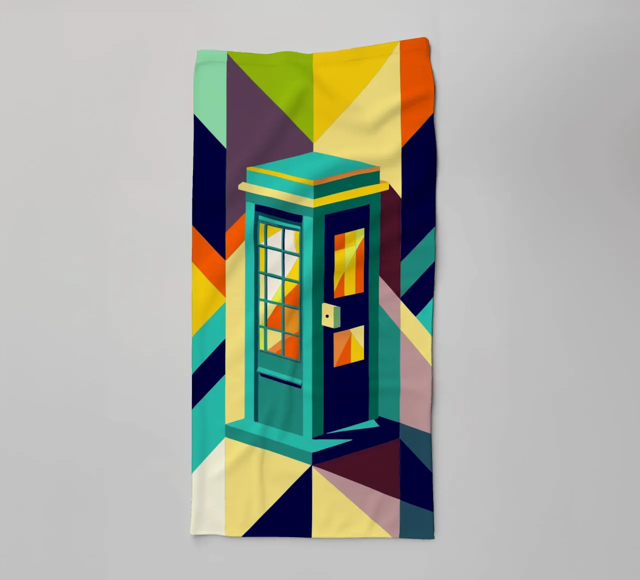 phone booth vector towel by zaidza