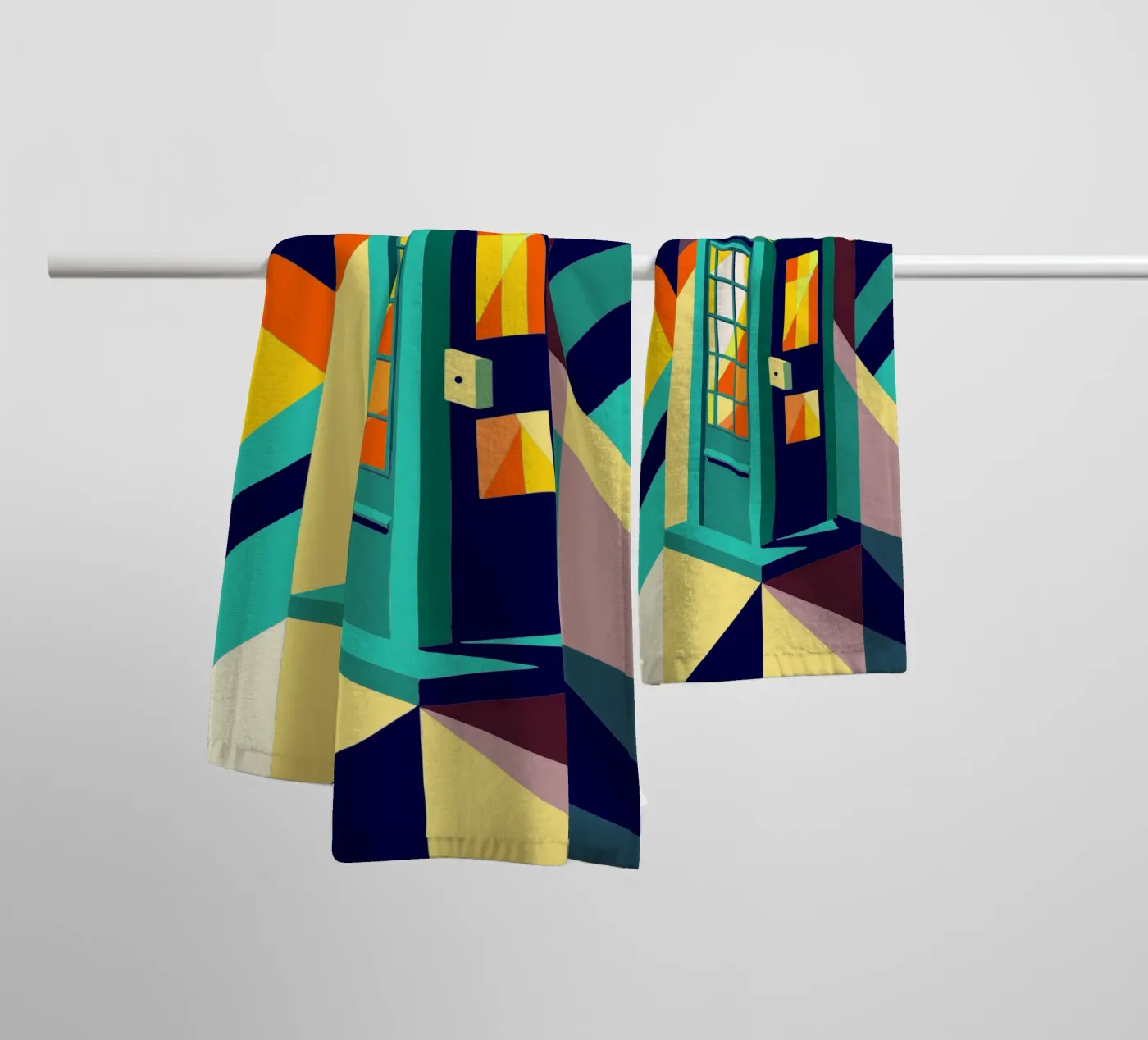 phone booth vector badhanddoek van zaidza