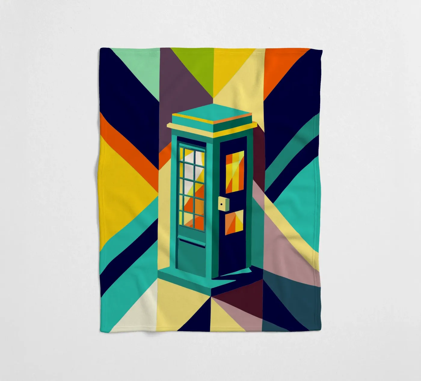 phone booth vector fleecedeken van zaidza