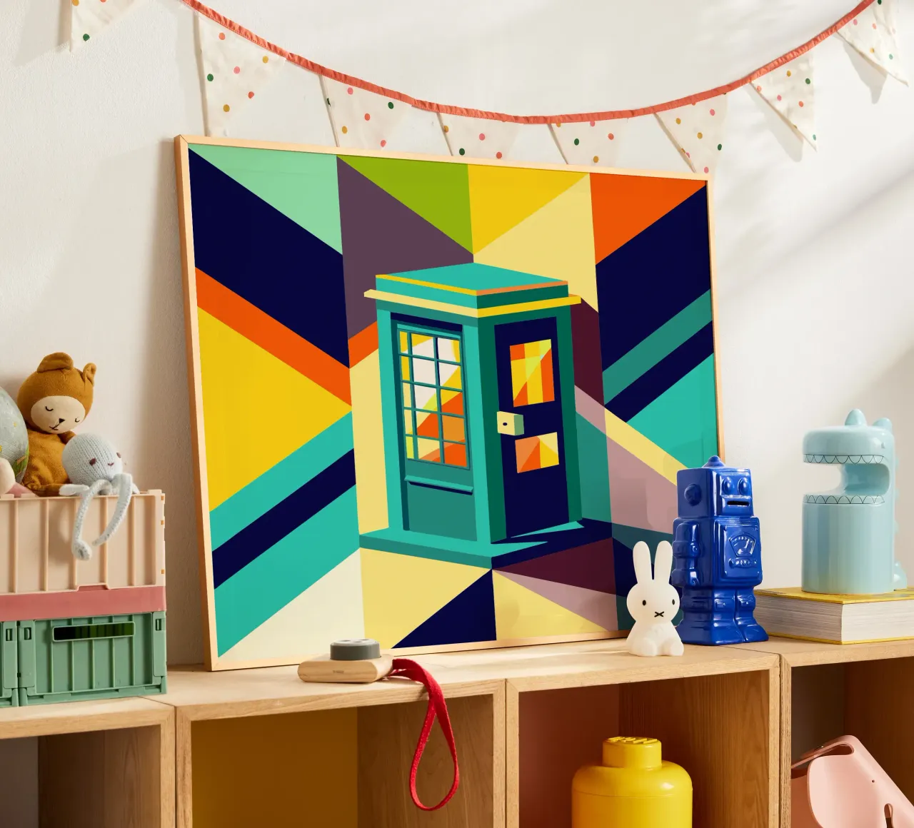 cabine téléphonique vectorielle poster de zaidza