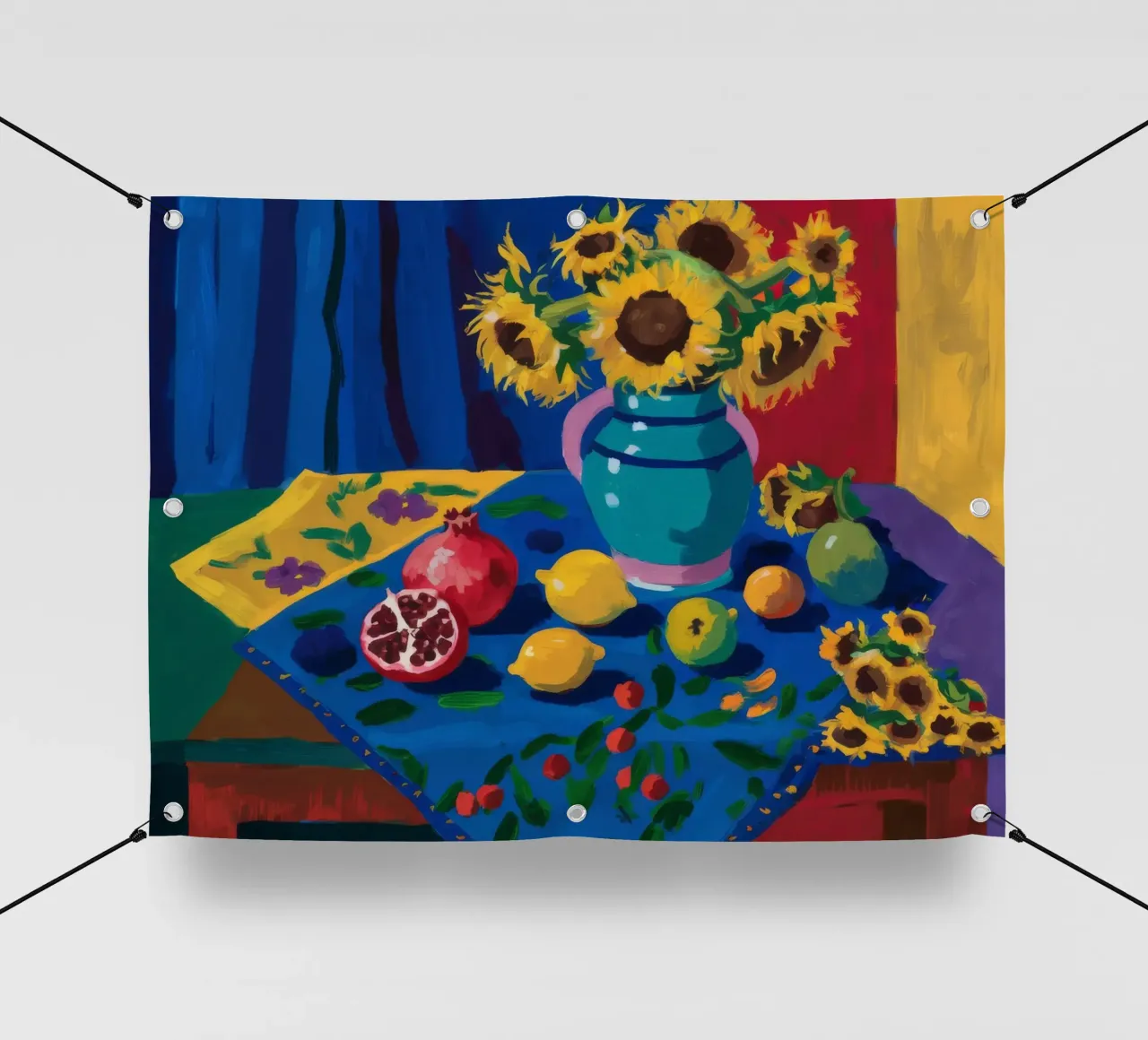 Girasole Serenata di Zaffiro telo in pvc da Fable Tempa