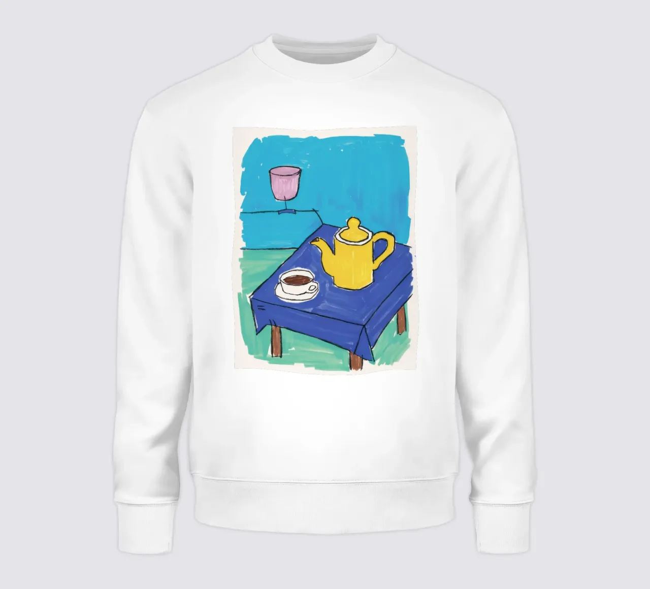 Azure Tetera Quietud sudadera de Tiga Bersama