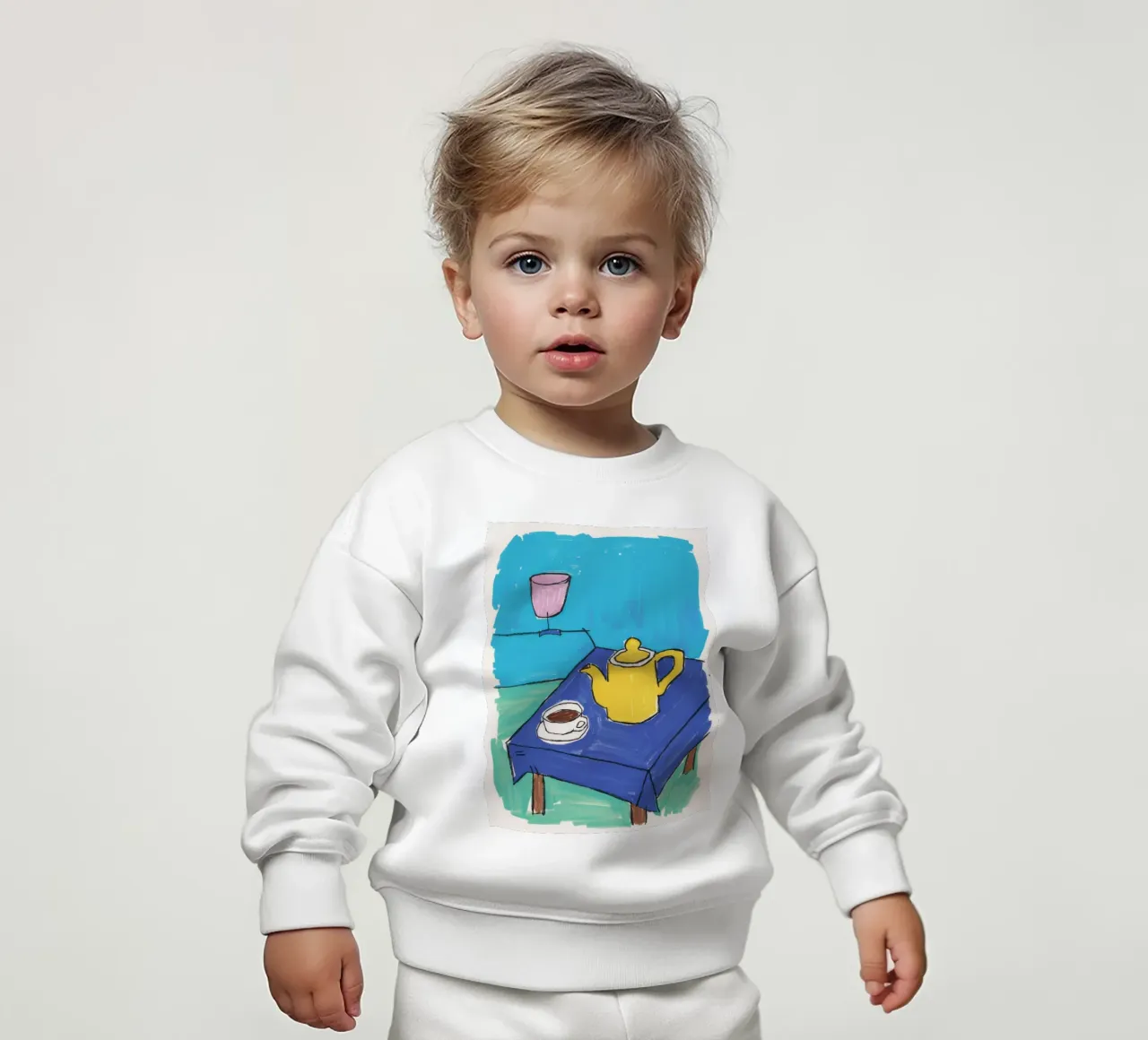 Azure Tetera Quietud sudadera de bebé de Tiga Bersama