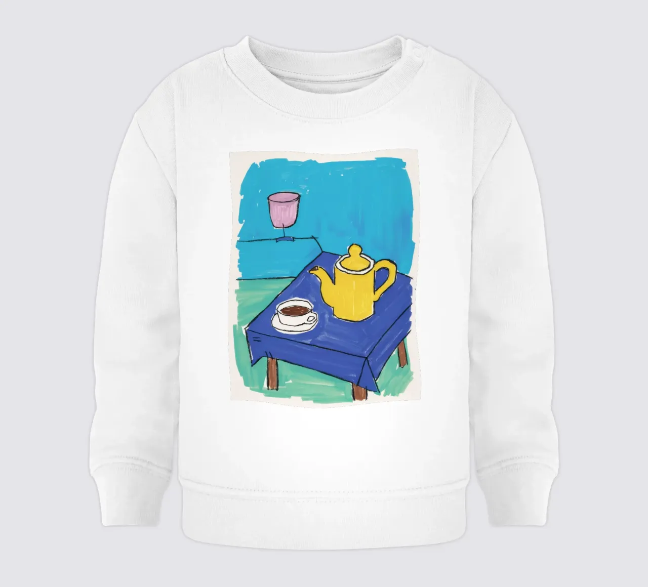 Azure Tetera Quietud sudadera de bebé de Tiga Bersama