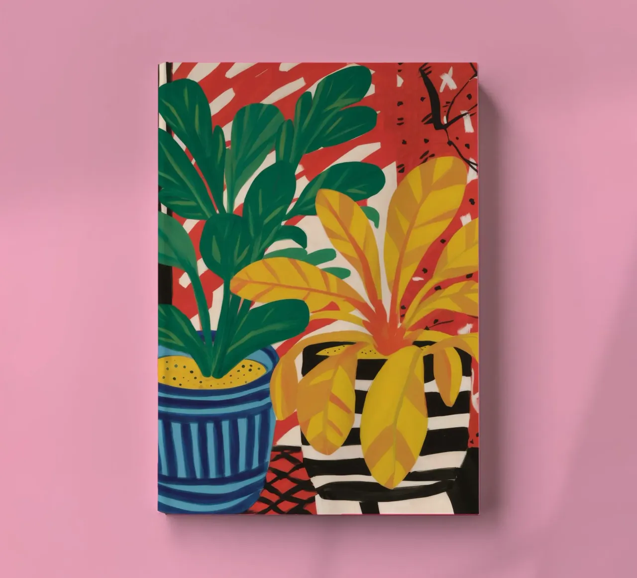 Crimson Plant Portrait notebook by Dawn Light