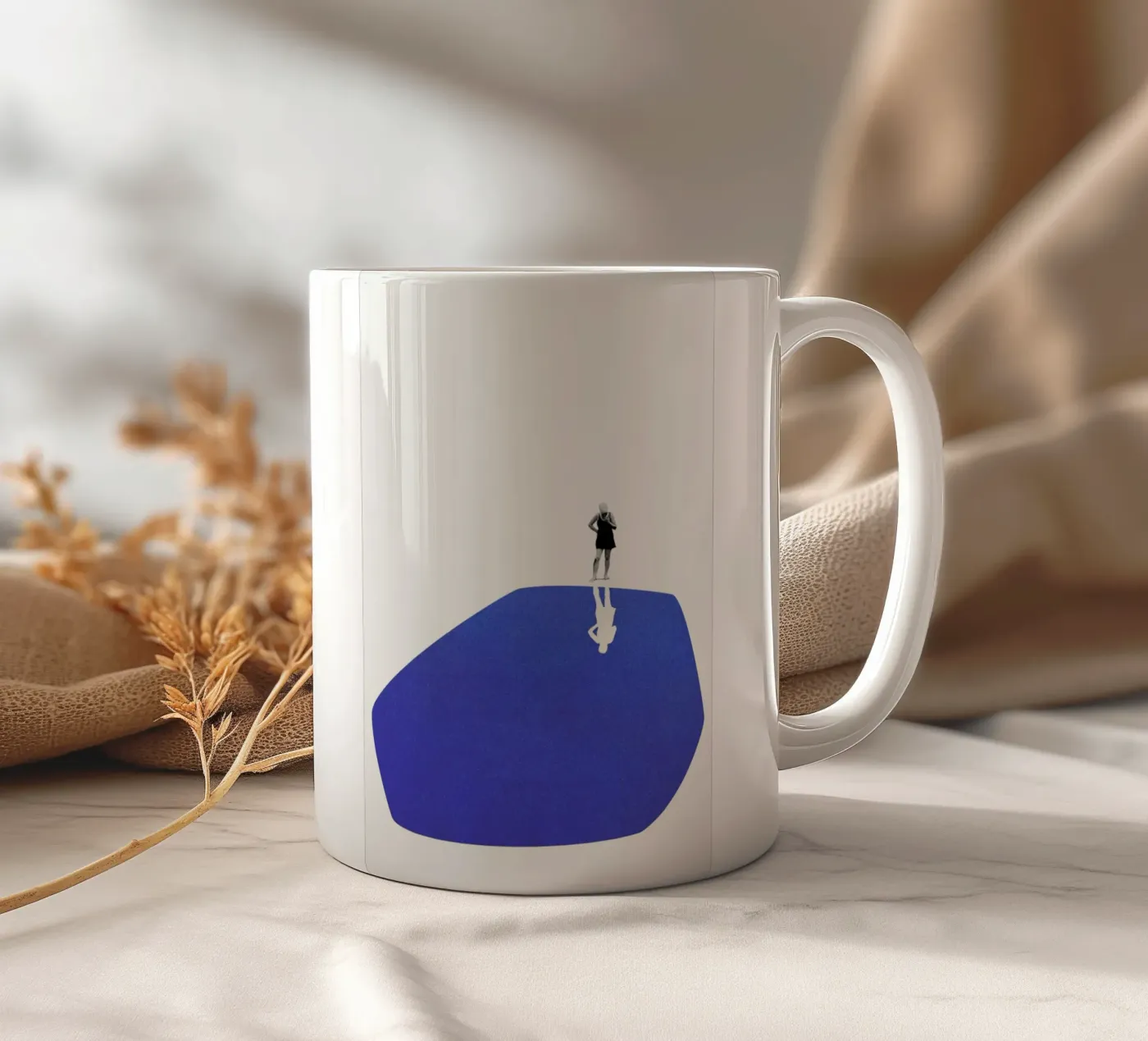 Self Reflection ceramic mug by Maarten Léon