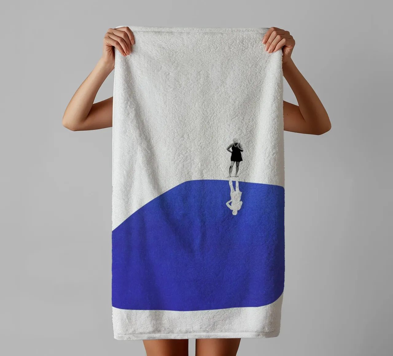 Self Reflection towel by Maarten Léon