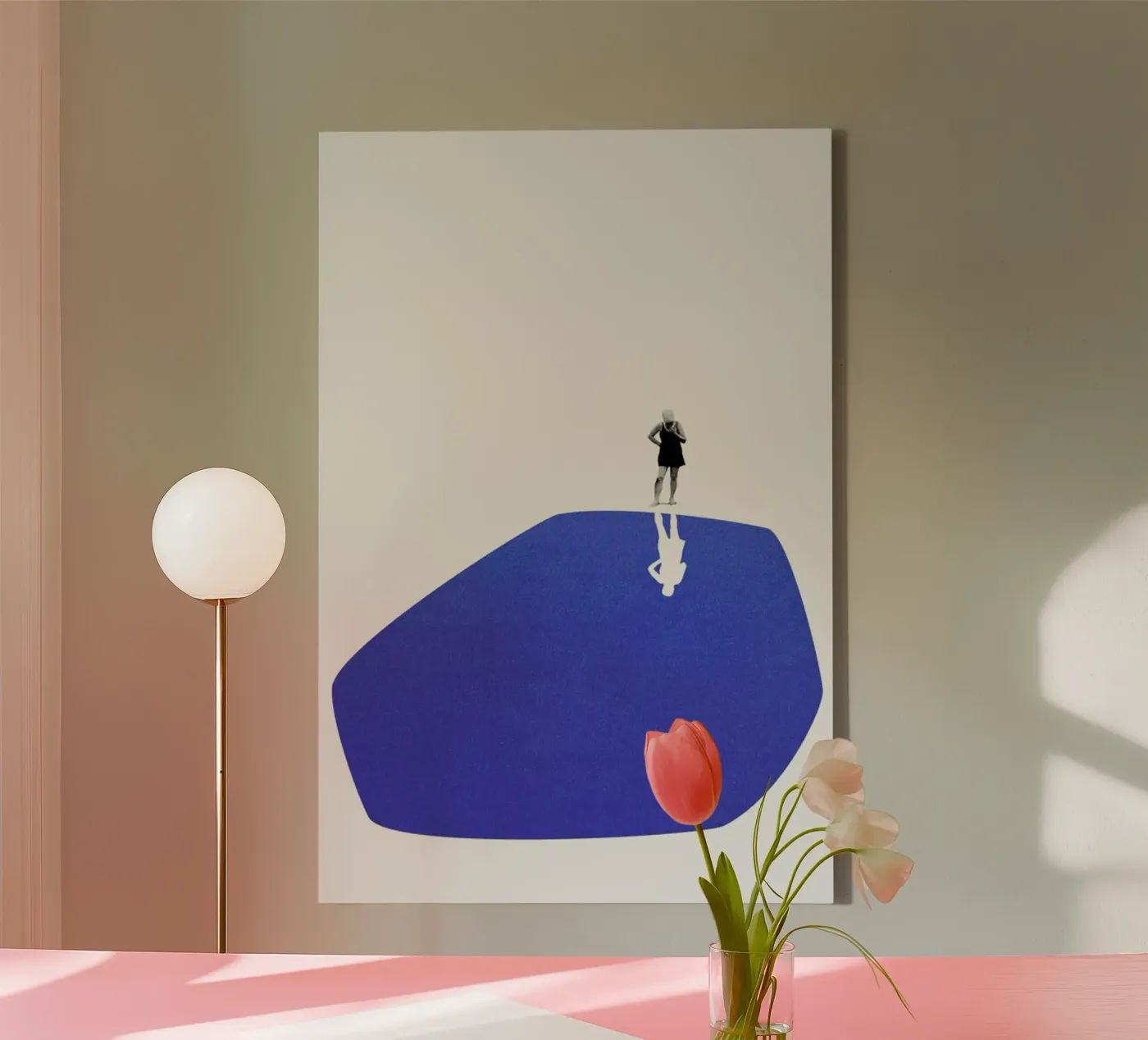 Self Reflection canvas by Maarten Léon