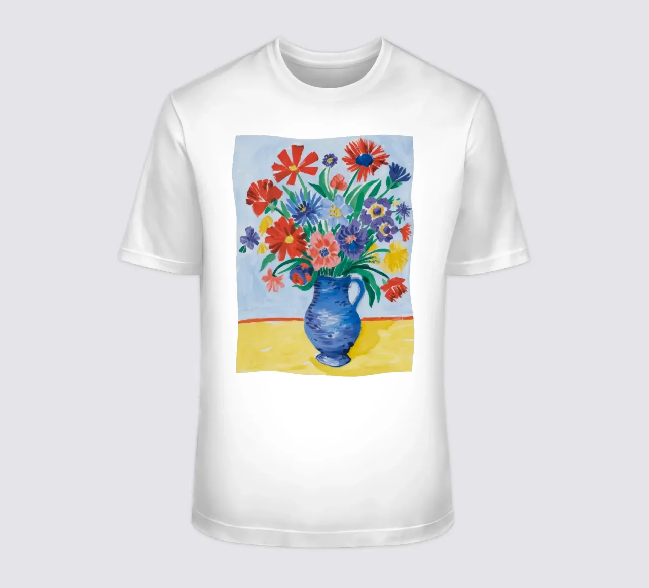 Cornucopia di fiori di cobalto t-shirt da Tiga Bersama