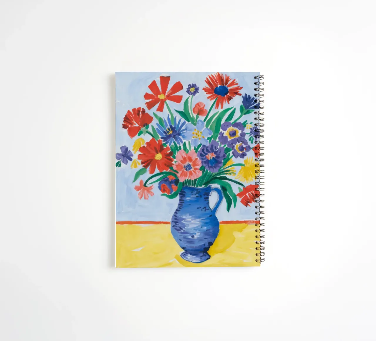 Cobalt Bloom Cornucopia spiral notebook by Tiga Bersama