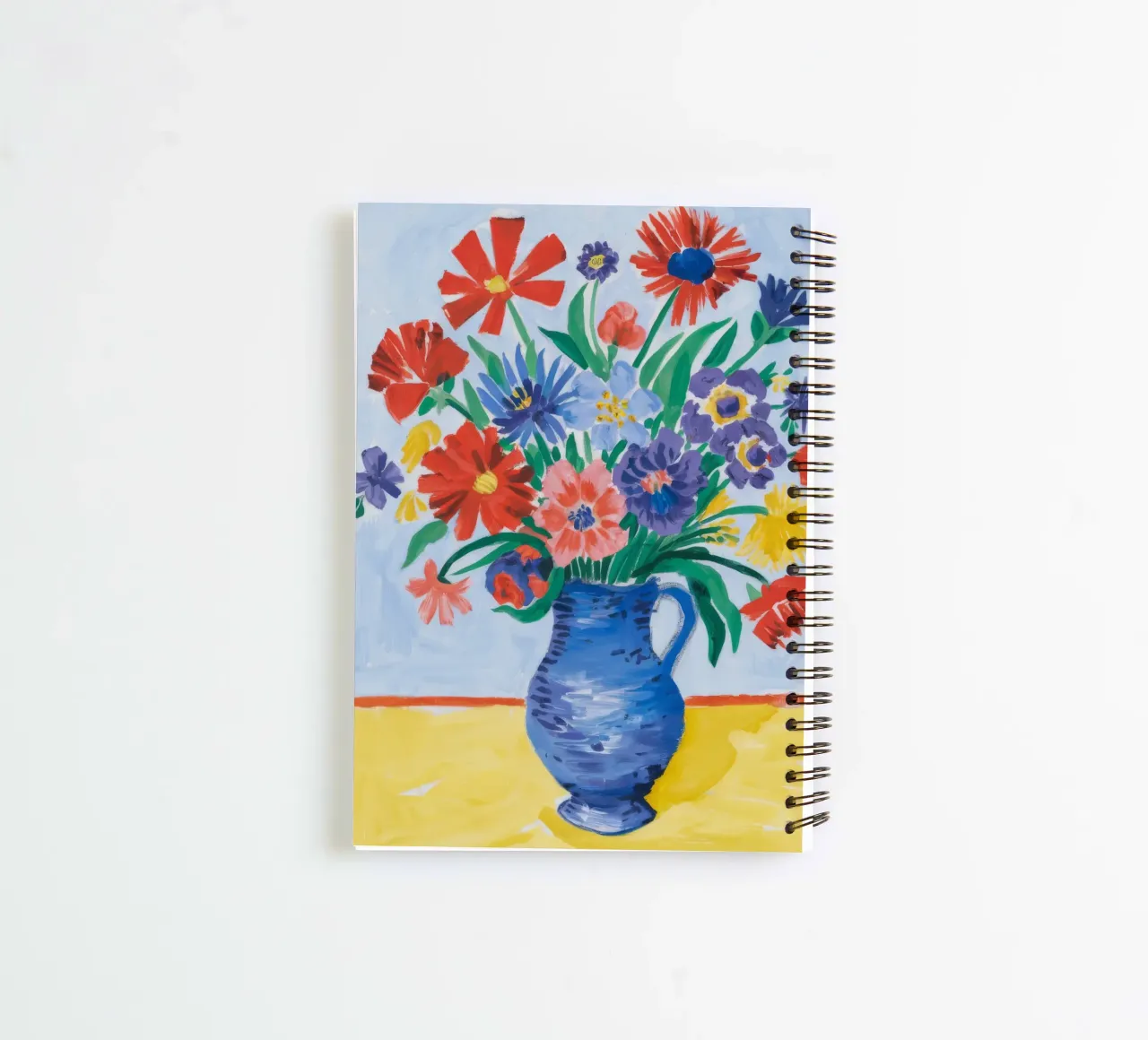 Cobalt Bloom Cornucopia spiral notebook by Tiga Bersama