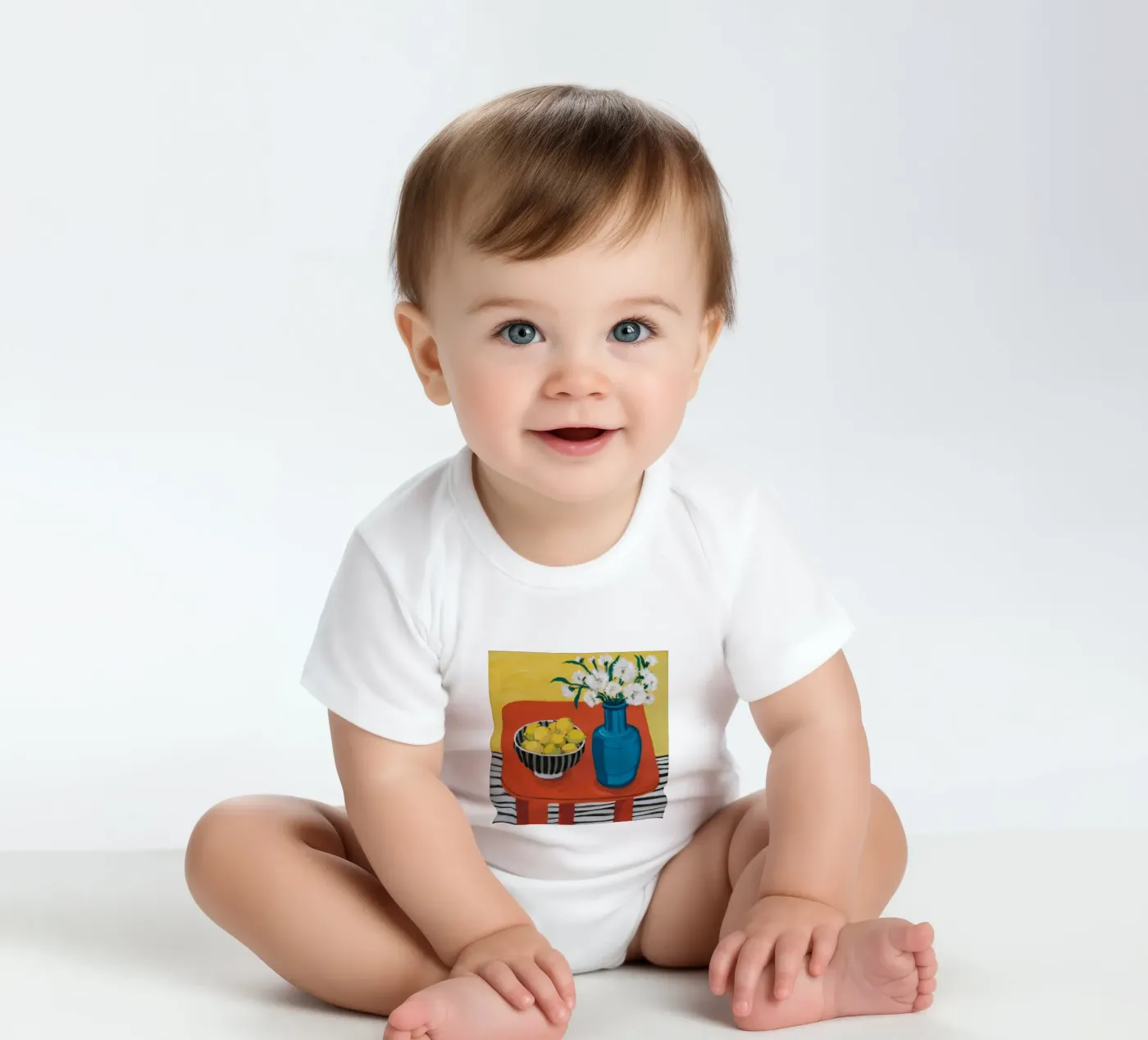 Rubin Tisch Stille Kurzarm Babybody von Dawn Light