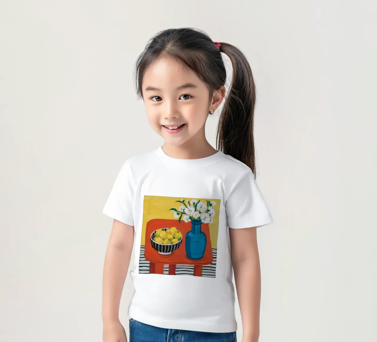Ruby Table Stillness kids t-shirt by Dawn Light