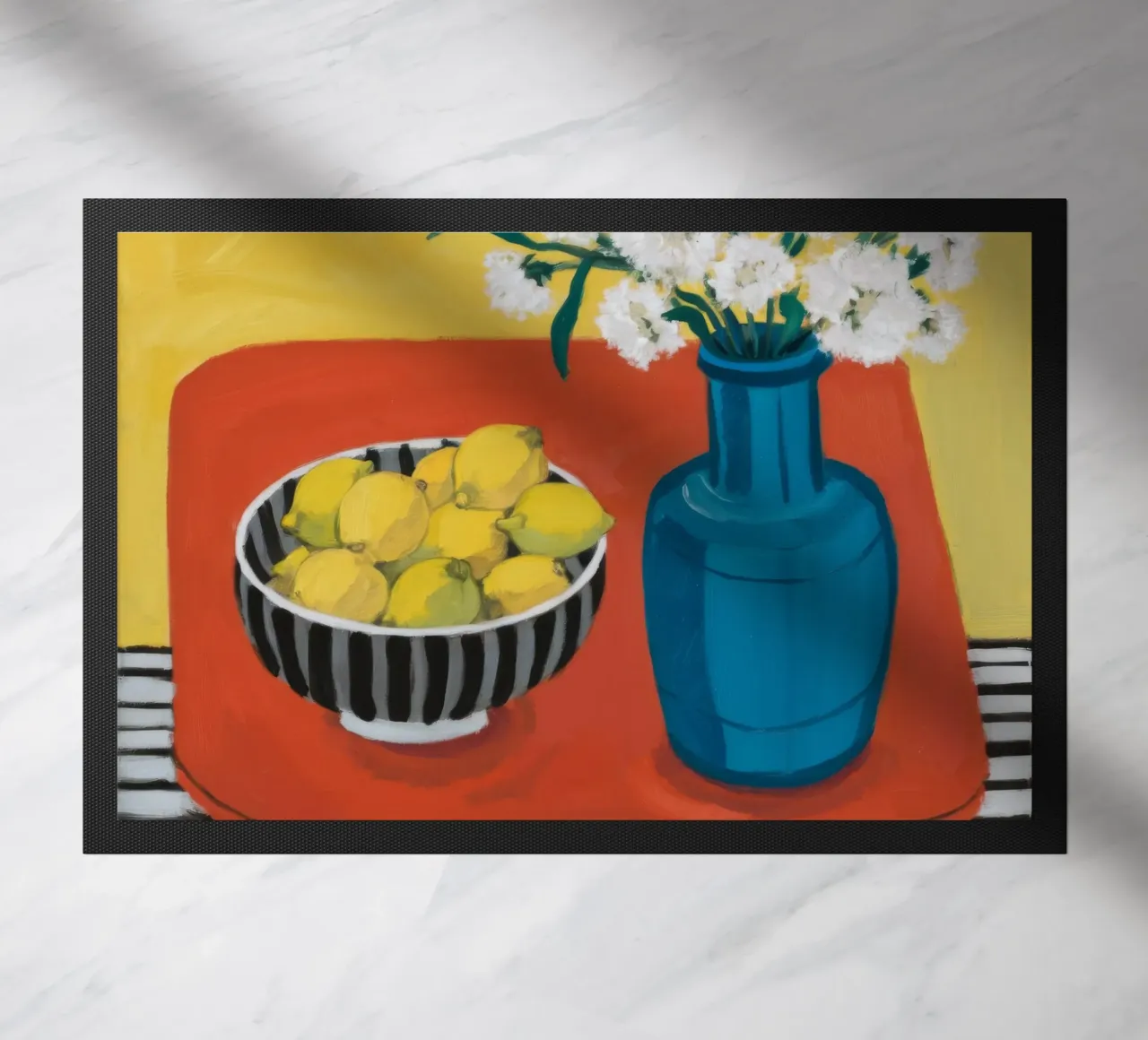 Ruby Table Stillness doormat by Dawn Light