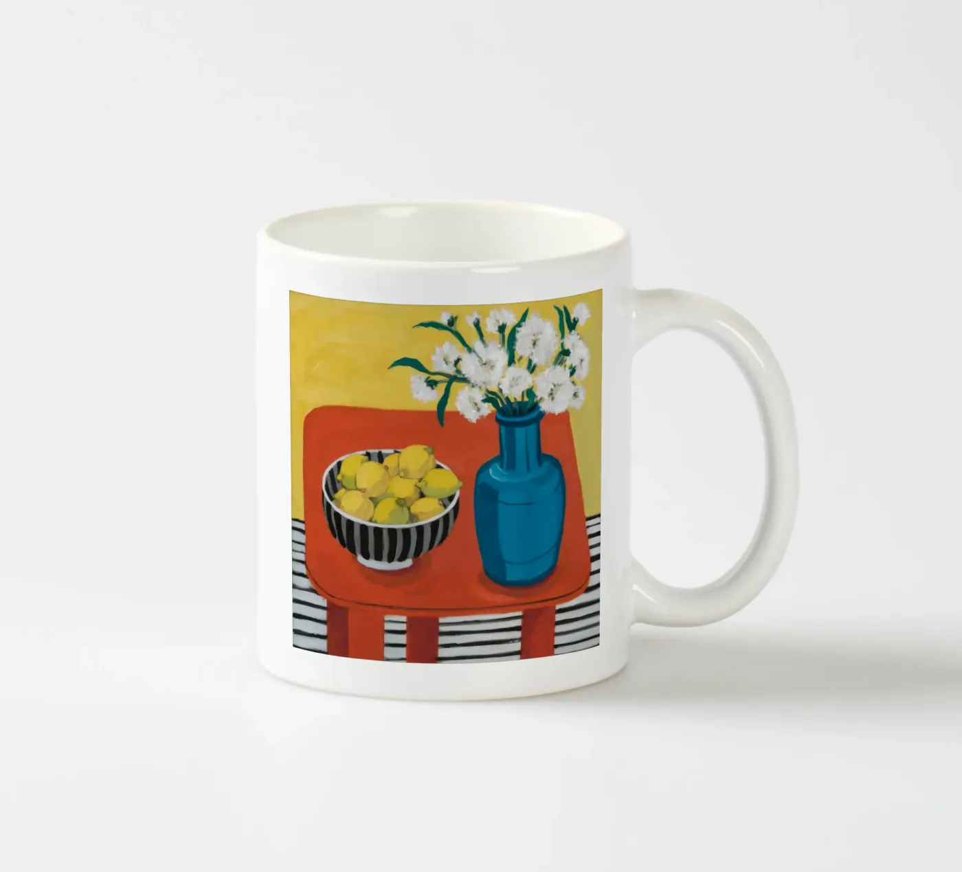 Ruby Table Stillness ceramic mug by Dawn Light