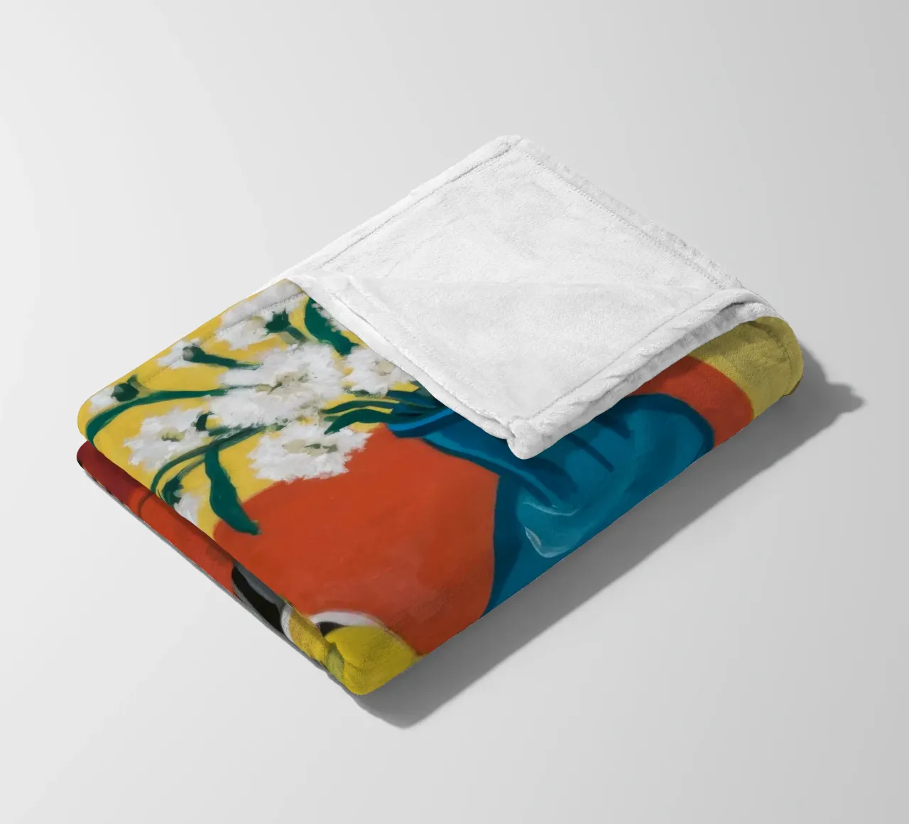 Ruby Table Stillness fleece blanket by Dawn Light