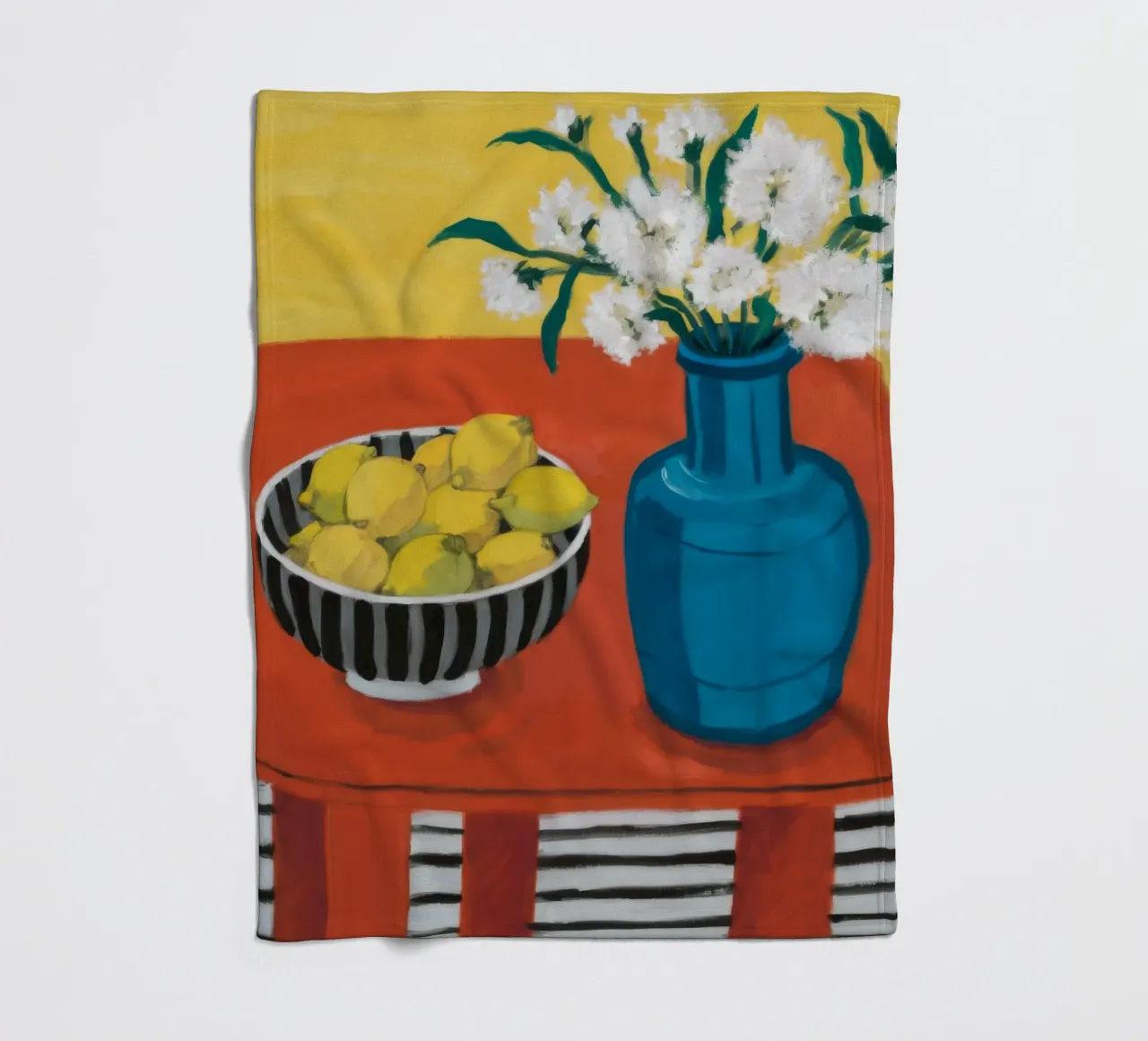 Ruby Table Stillness fleece blanket by Dawn Light