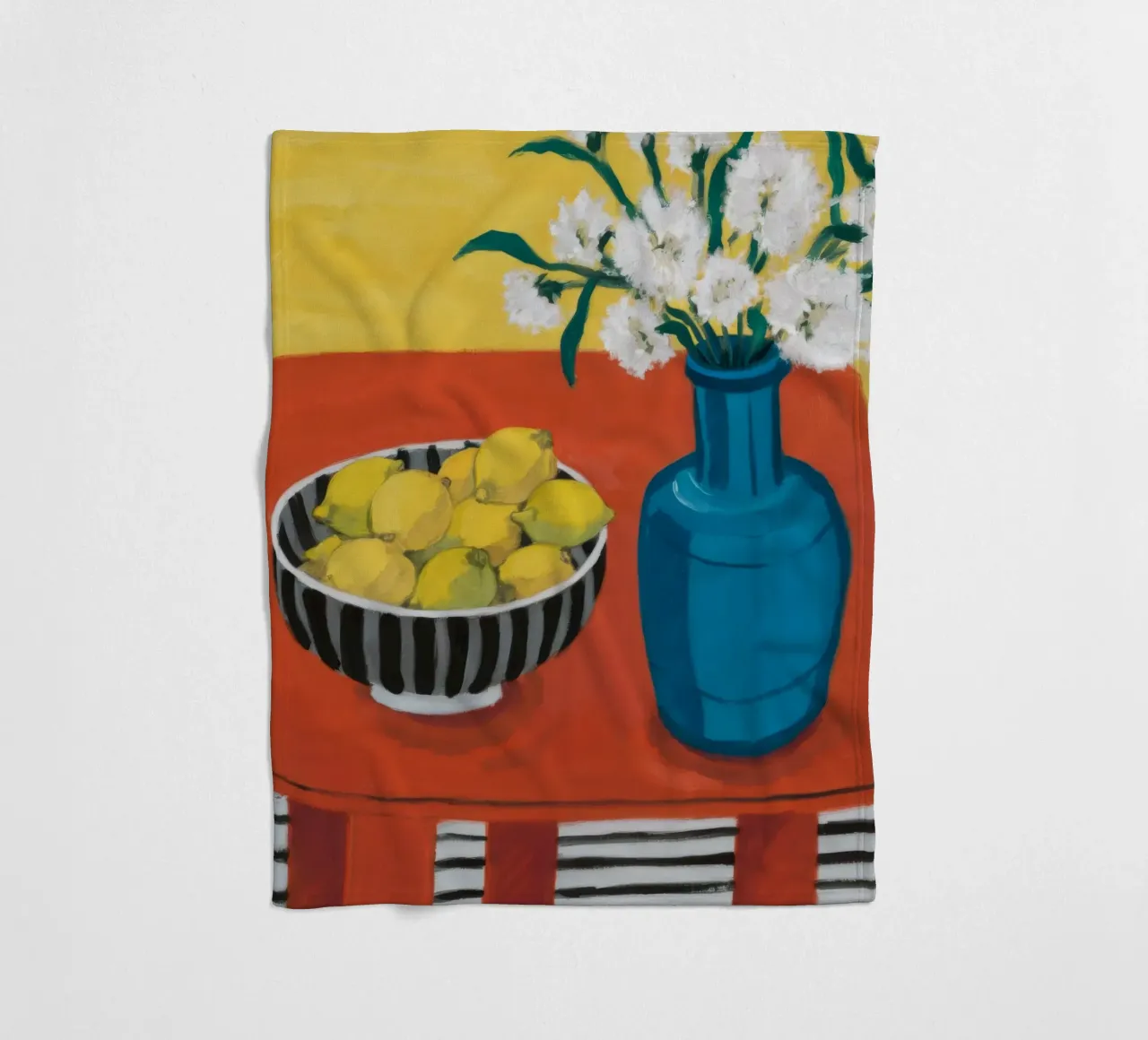 Ruby Table Stillness fleece blanket by Dawn Light