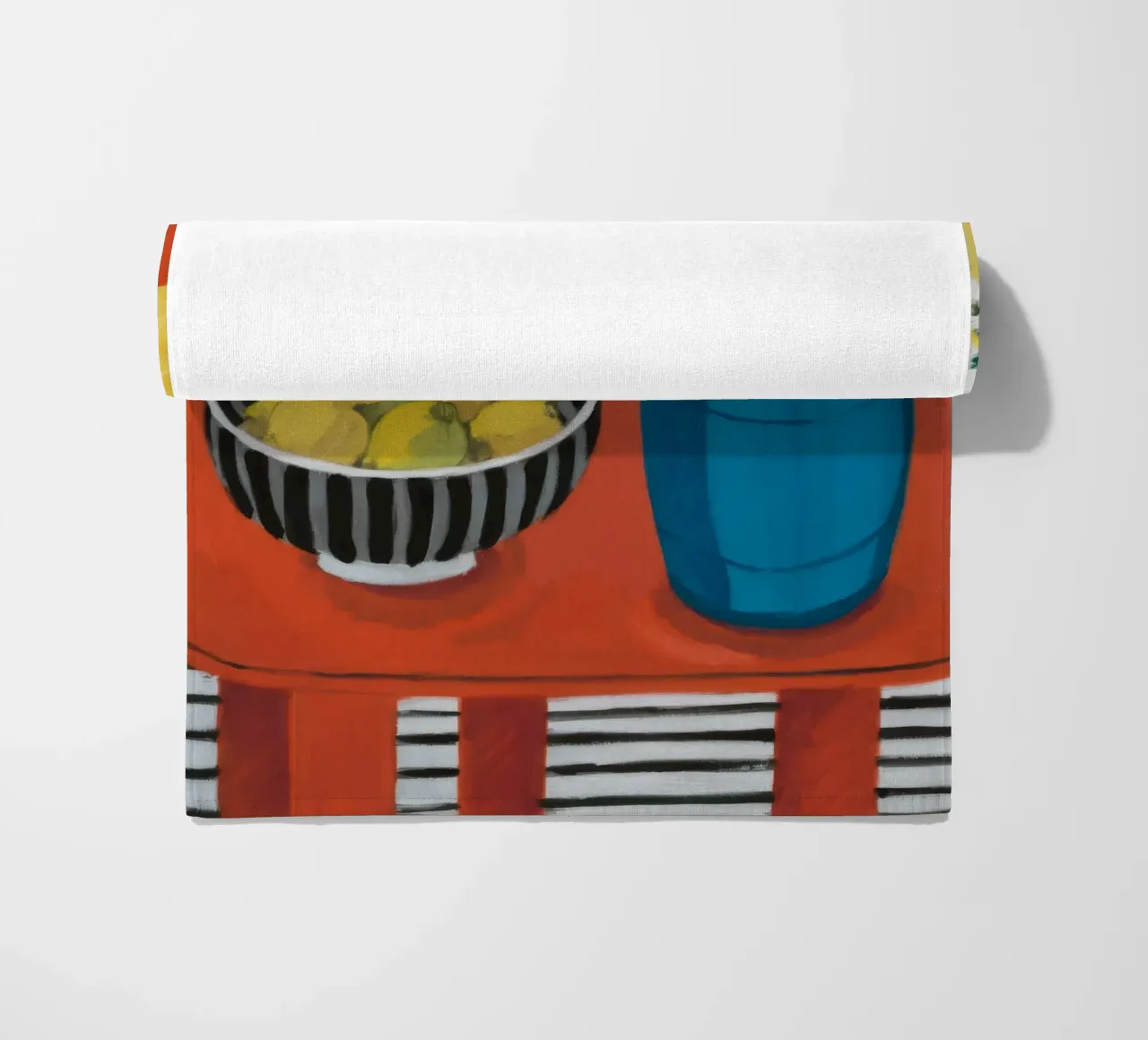 Ruby Table Stillness beach towel by Dawn Light