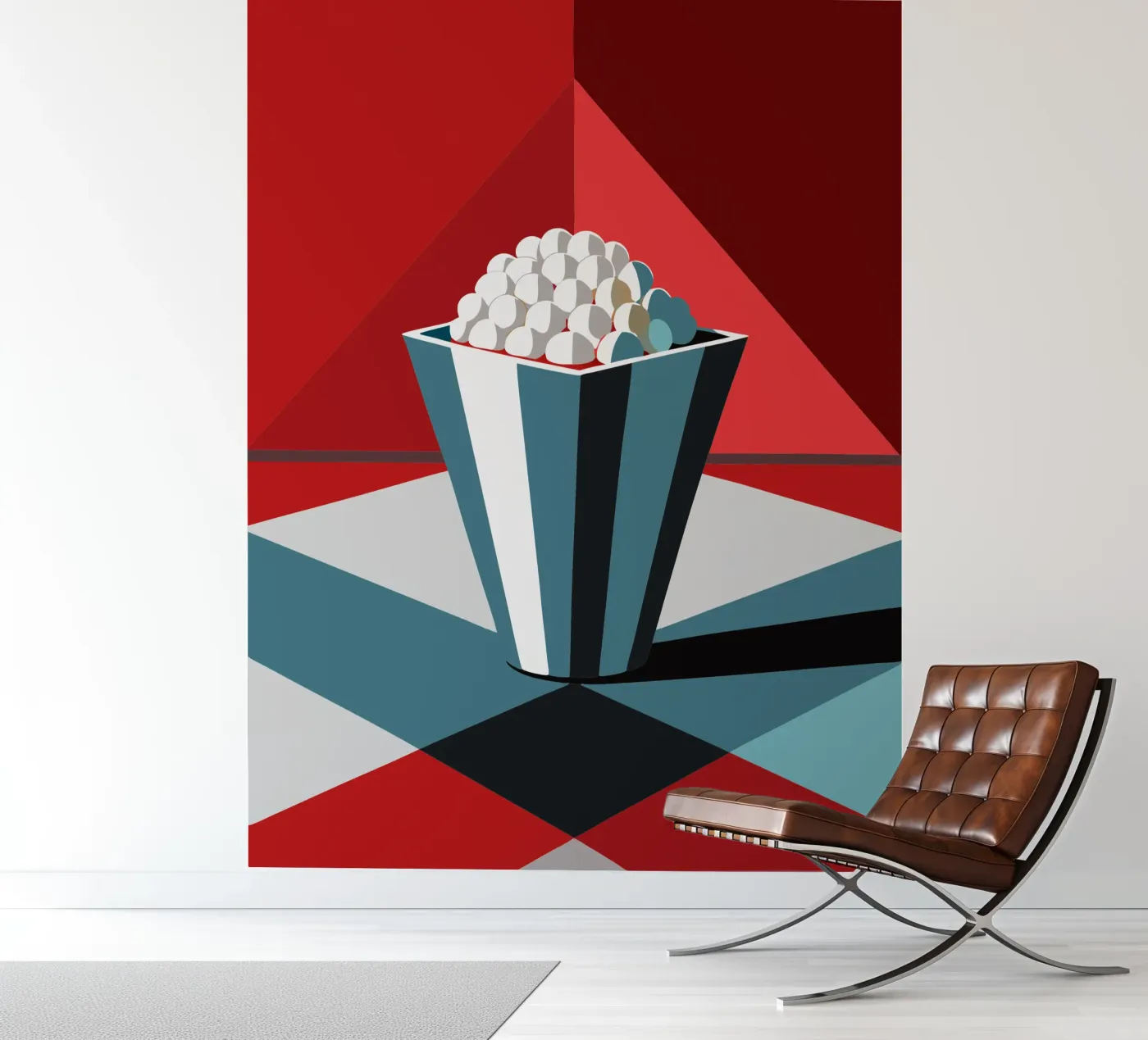 popcorn vector fotobehang van zaidza