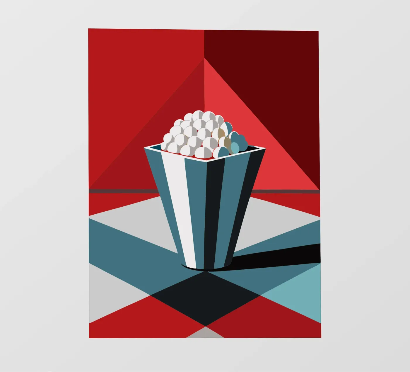 popcorn vector fotobehang van zaidza