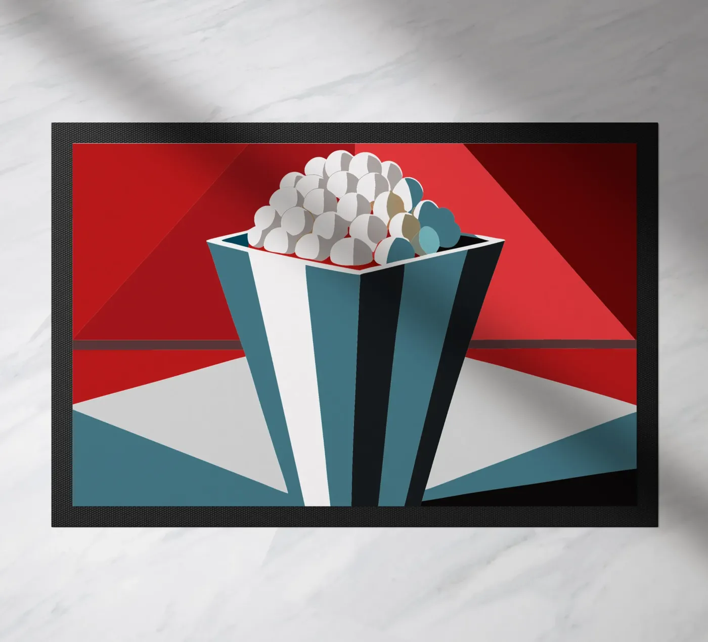 popcorn vector doormat by zaidza