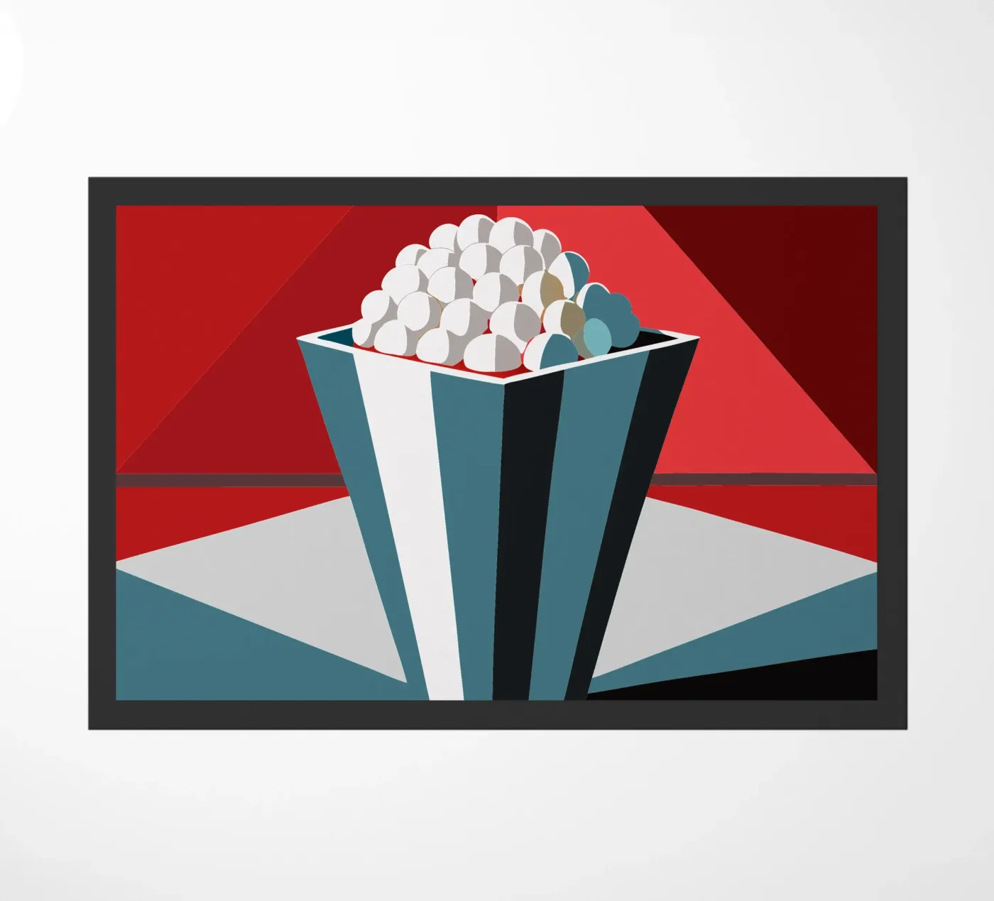 popcorn vector doormat by zaidza