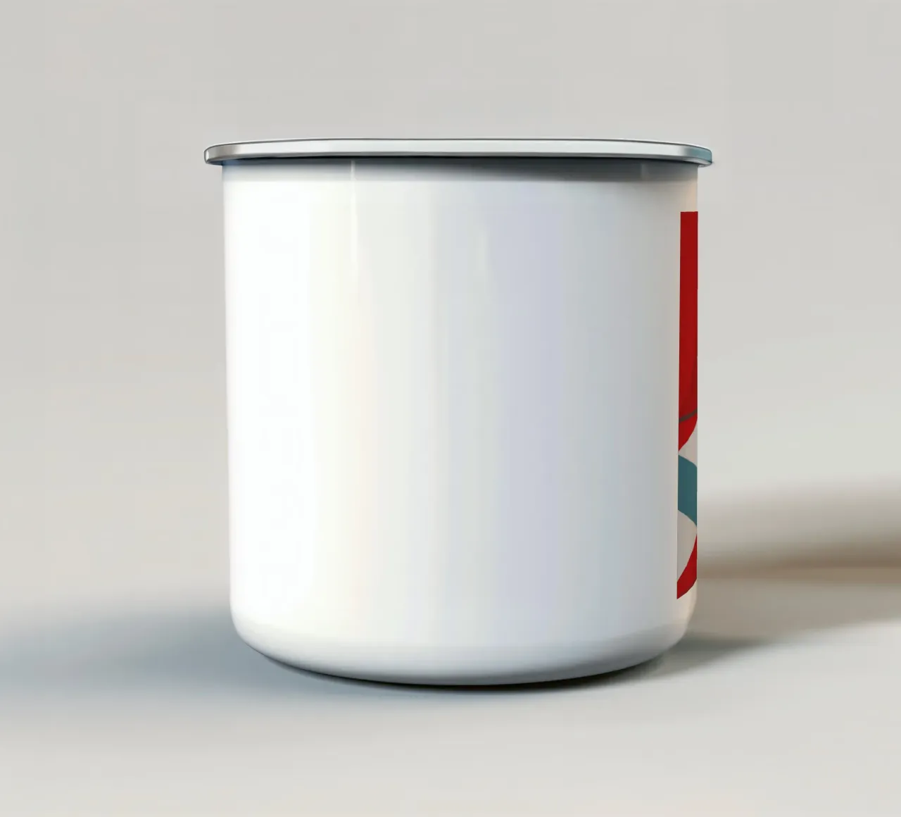 vettore popcorn tazza in smalto da zaidza