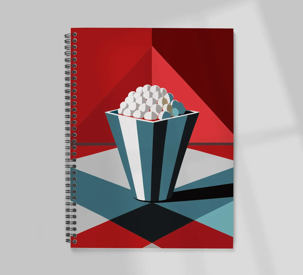 popcorn vector spiral notebook by zaidza