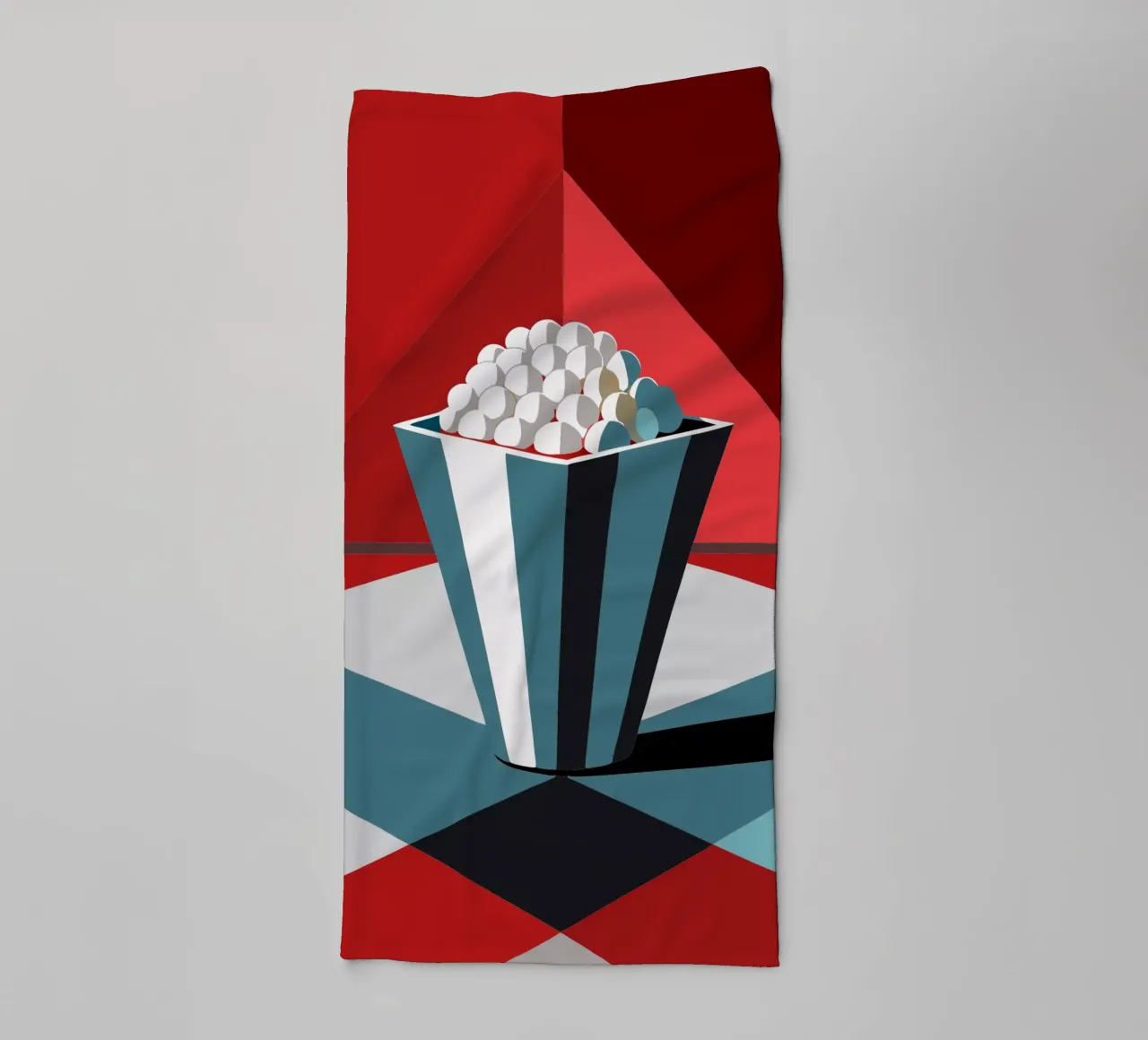 popcorn vector towel by zaidza