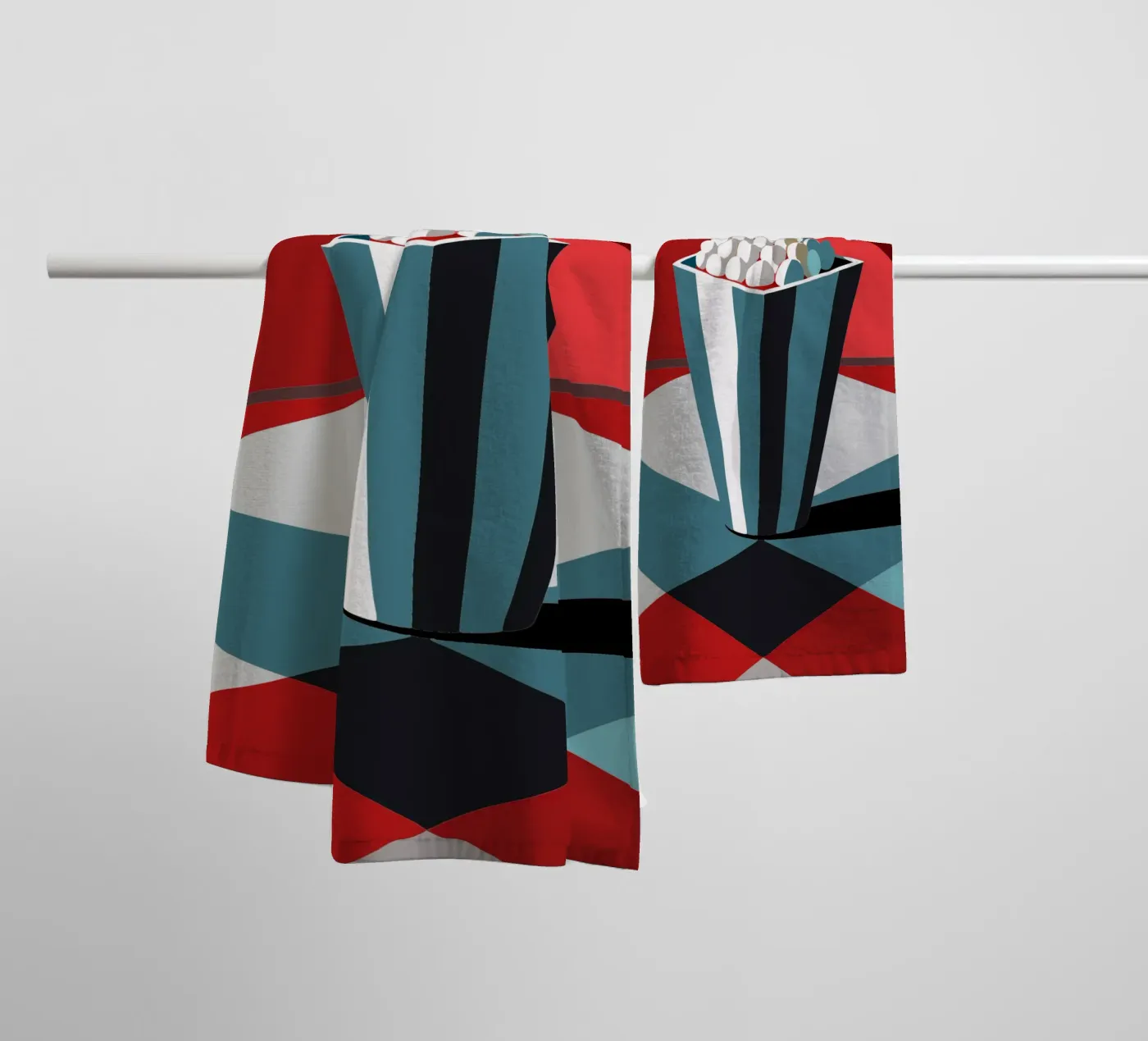 popcorn vector badhanddoek van zaidza