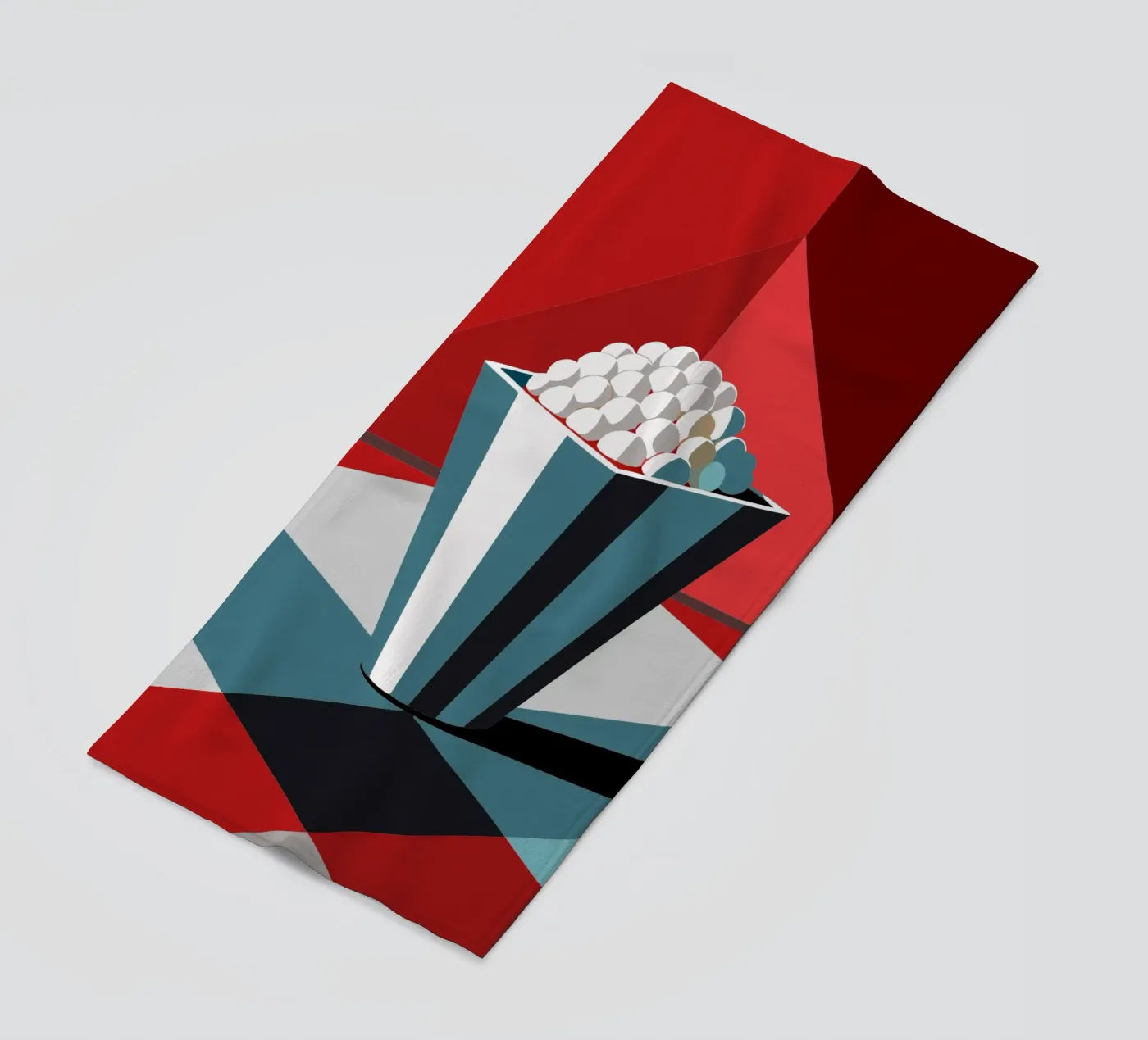 popcorn vector beach towel by zaidza